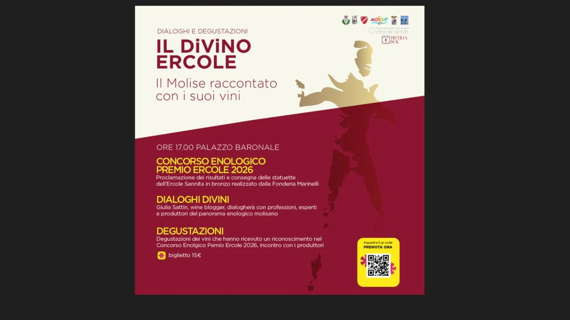 Macchia d’Isernia: “IL Divino Ercole”, evento dedicato al settore enologico in programma sabato 19 settembre.