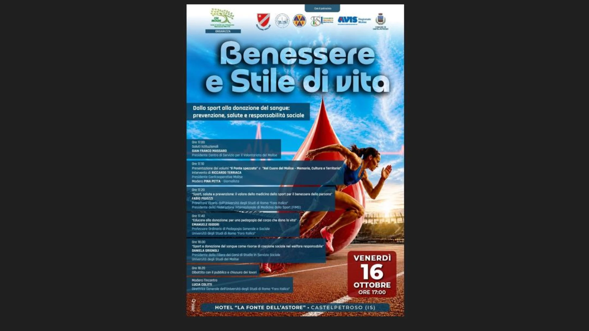 Sport, salute e solidarietà: a Castelpetroso il CSV Molise riunisce università, istituzioni e Terzo Settore