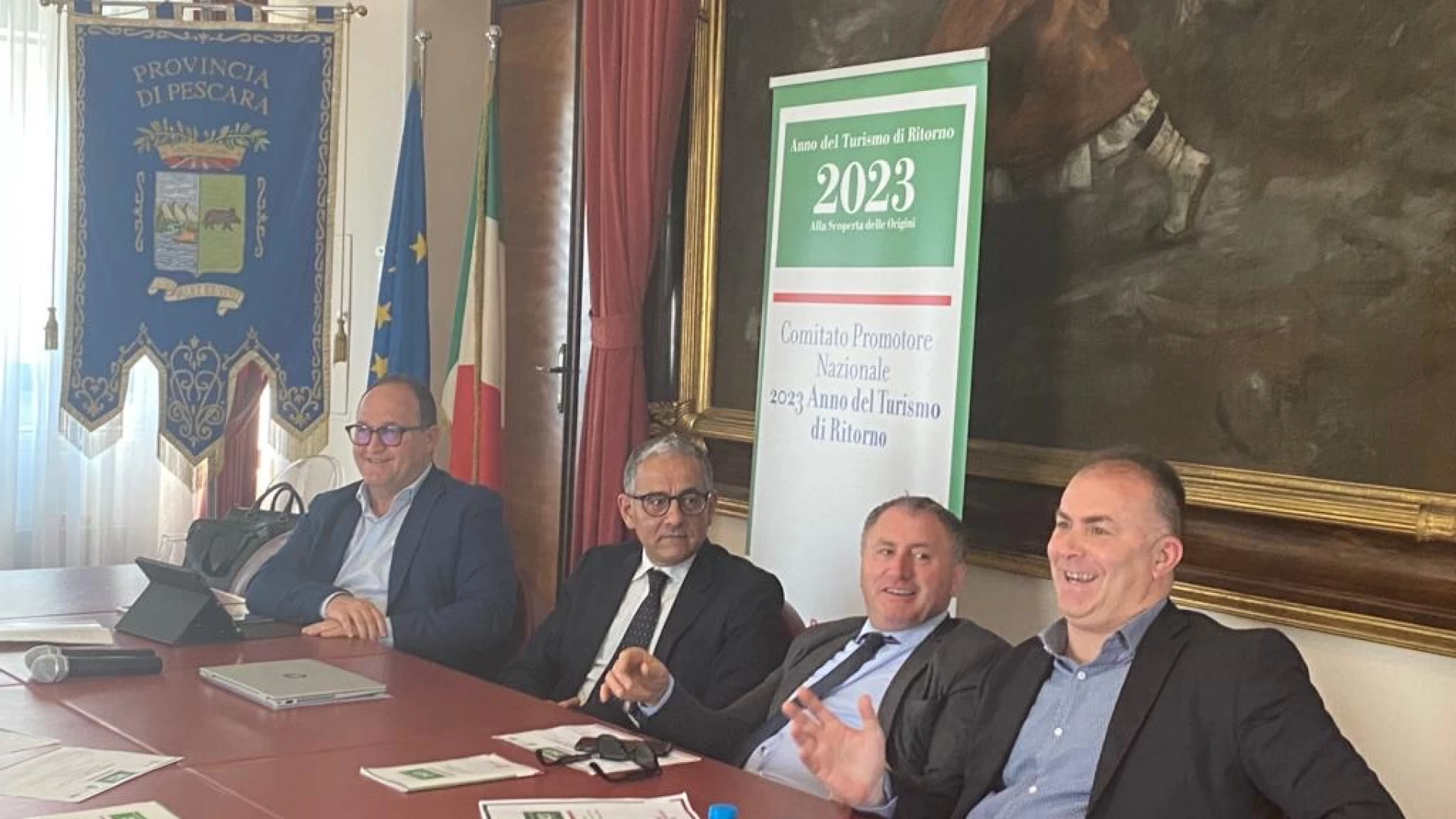 Pescara: presentato il progetto “2023 Anno del turismo di ritorno”. Presente anche il presidente della Provincia dell’Aquila Angelo Caruso.