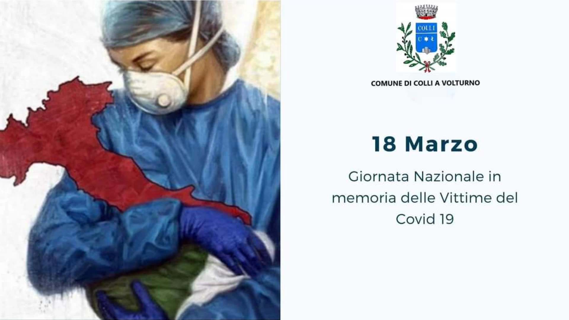 Colli a Volturno: domani la celebrazione della Giornata Nazionale in memoria delle vittime del Covid-19. A loro intitolata una foglia dell’Albero della Memoria.