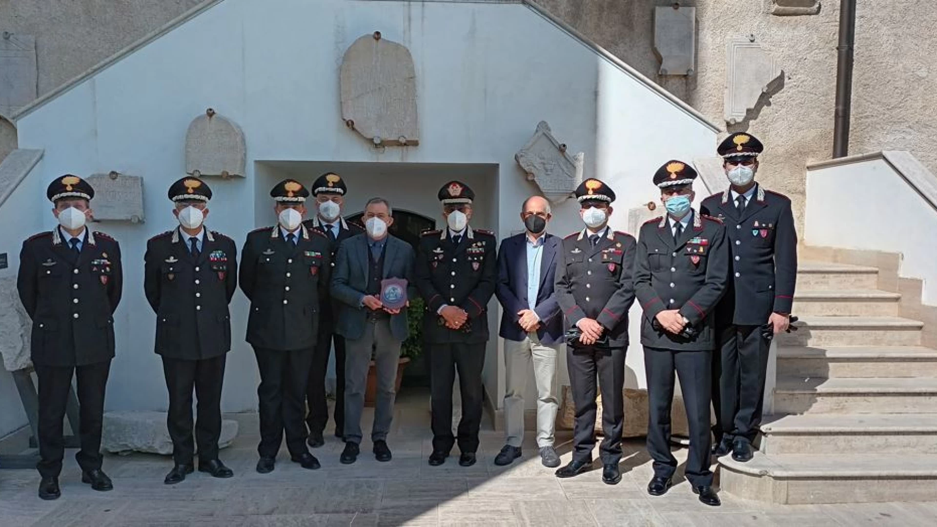Il Comandante della Legione Scuole Allievi Carabinieri visita il Museo Sannitico