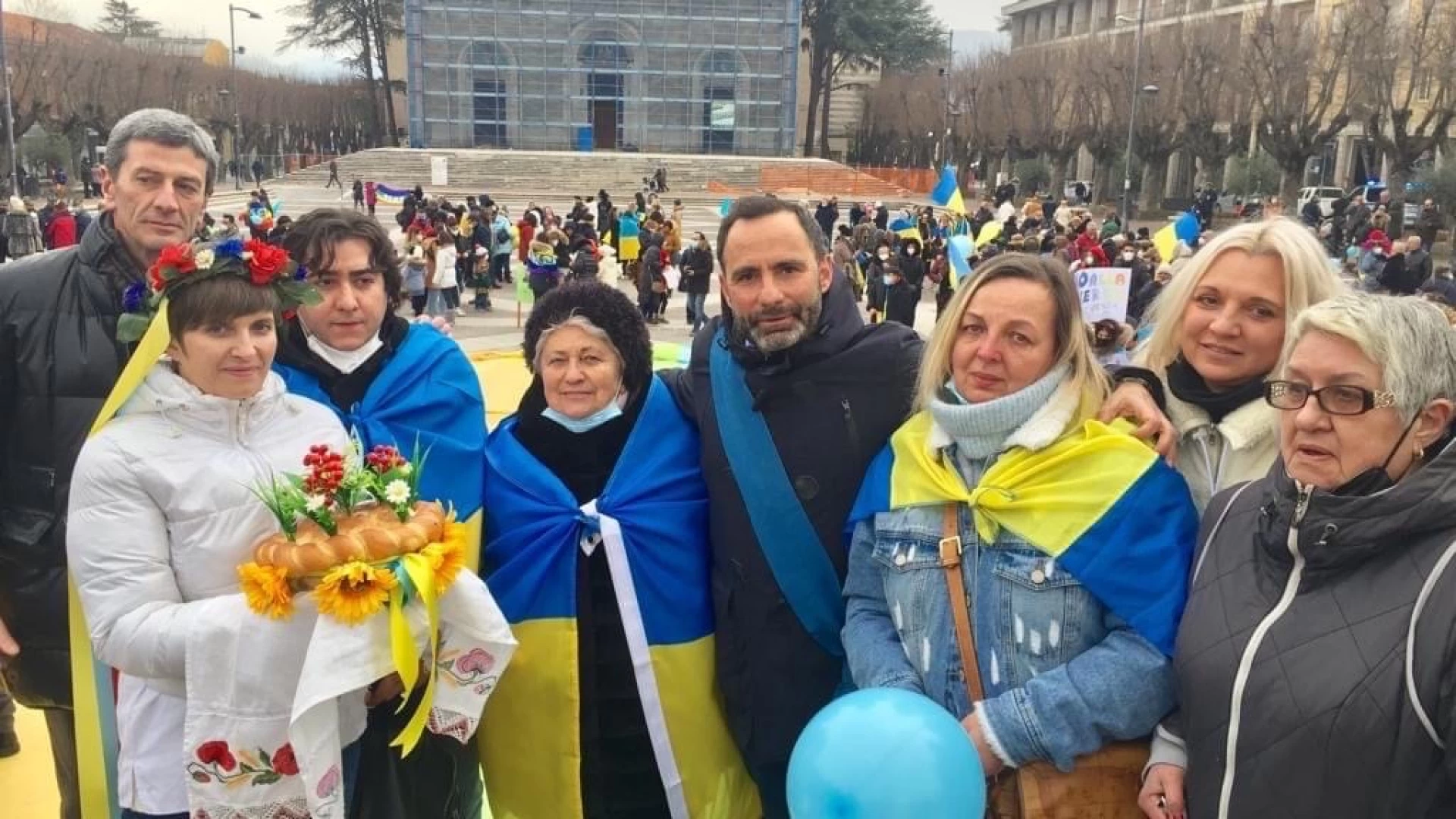 Avezzano: alla manifestazione per la pace e per lo stop della Guerra in Ucraina anche una delegazione del Consiglio Provinciale dell’Aquila.