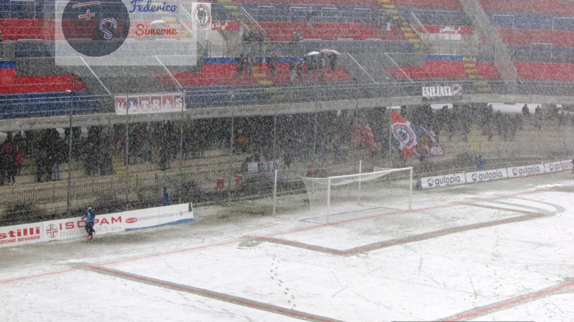 Campobasso-Turris, match sospeso causa neve. Si decide per il recupero a breve.