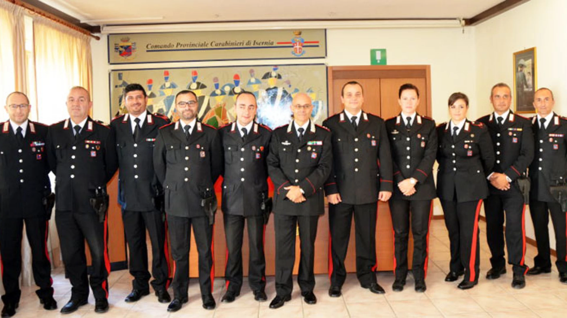 Isernia: Benemerenze e promozioni per undici militari del Comando Provinciale dei Carabinieri di Isernia.