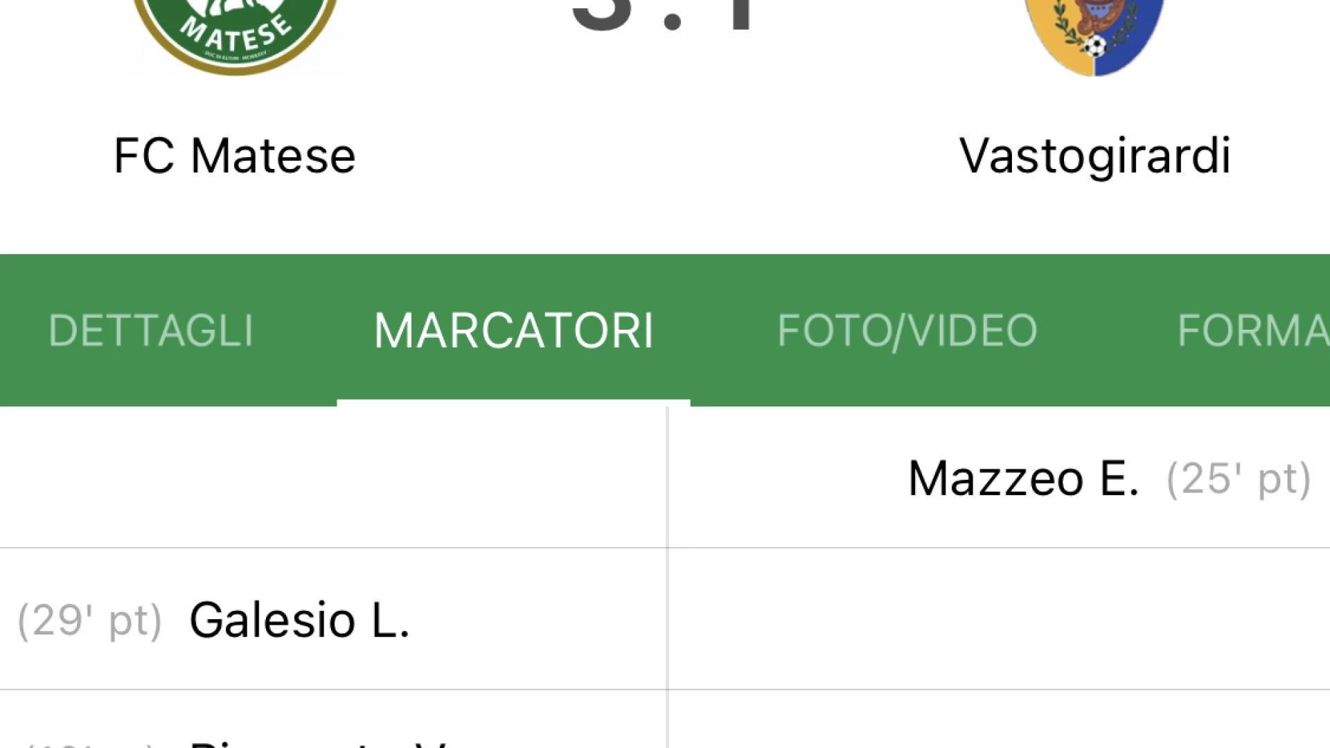 Serie D, Girone F: FC Matese – Vastogirardi 3-1, la cronaca del match.