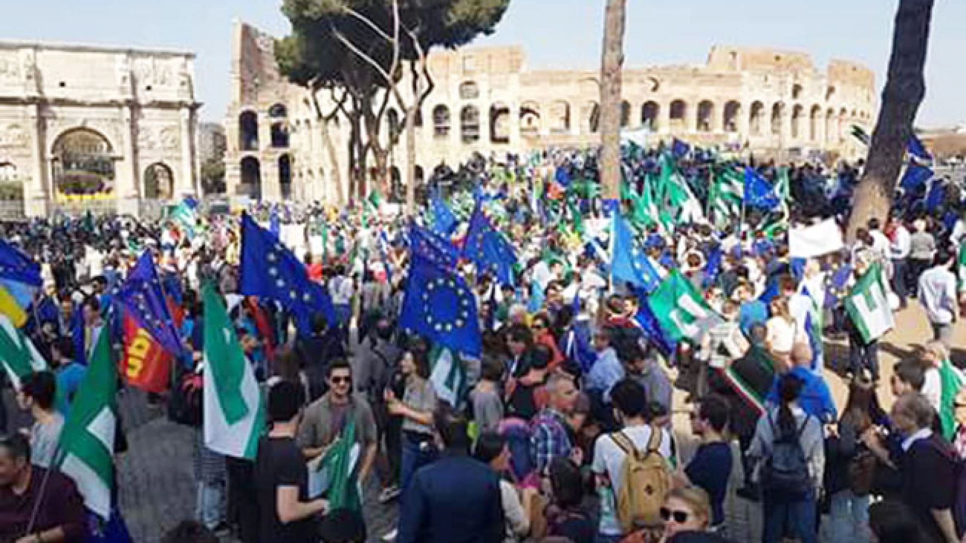 Trattati di Roma: MFE e GFE di Isernia rappresentano il Molise alla Marcia per l’Europa.