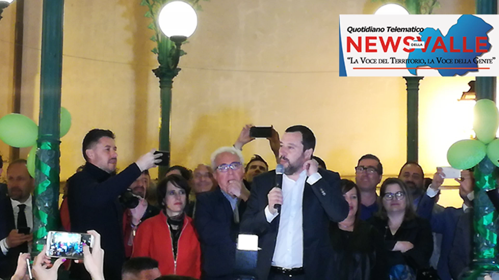 Salvini ad Isernia: “Tornerò a maggio da voi da presidente del Consiglio. Ora vinciamo le regionali”. Grande trepidazione ieri sera in città.