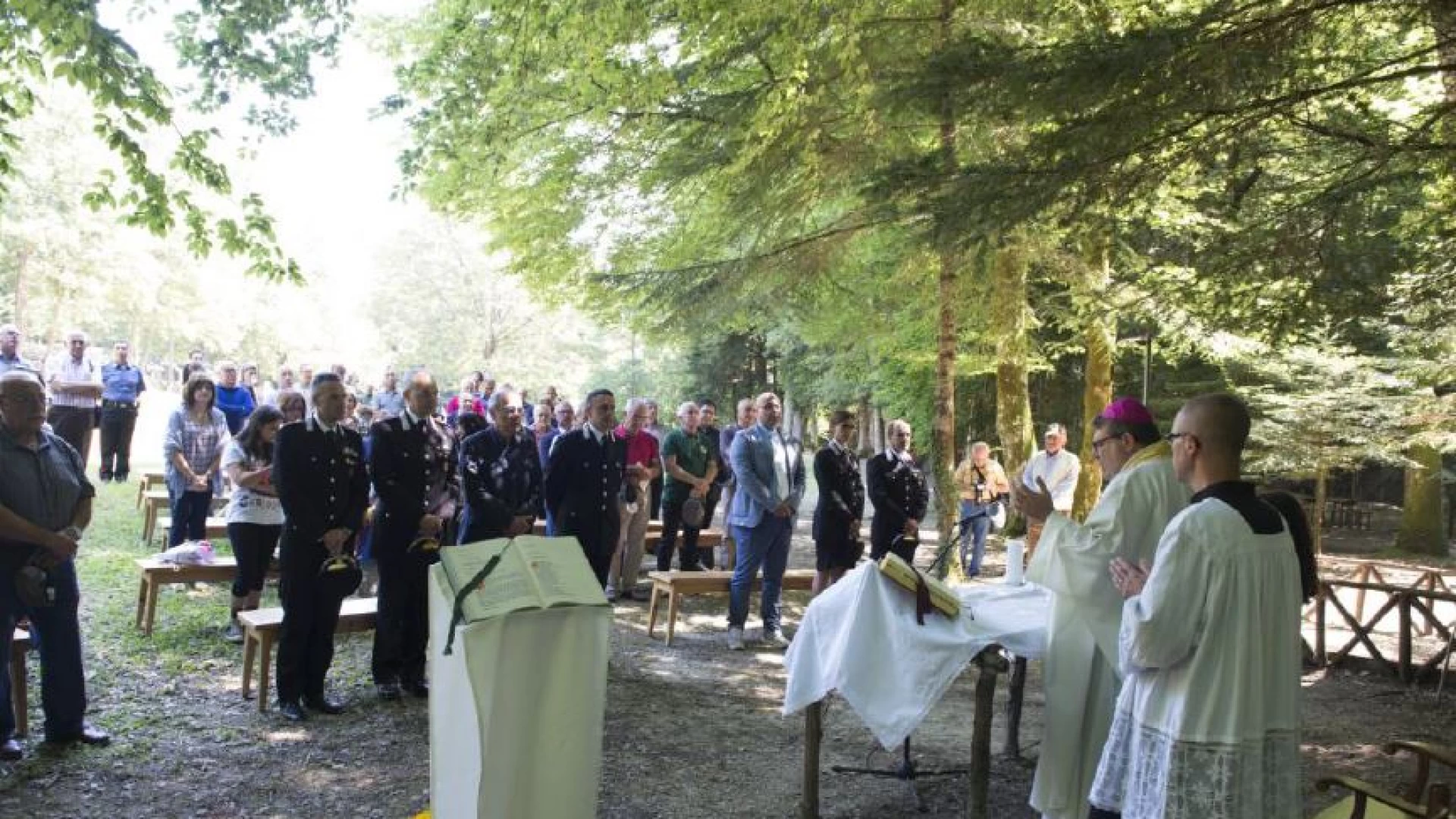 I Carabinieri Forestali celebrano il santo patrono Giovanni Gualberto. Celebrazione officiata da monsignor Claudio Palumbo.