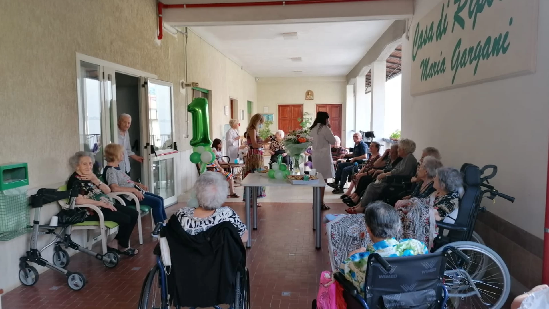 Isernia: il primo anno di vita della Casa di Riposo “Maria Gargani”. Gli ospiti hanno festeggiato con serenità.