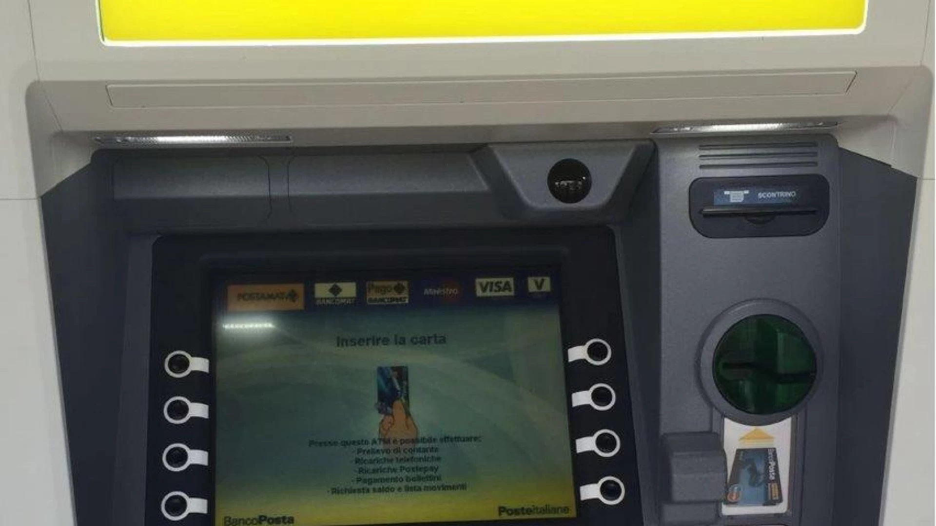 Pozzilli: attivato il nuovo ATM per l’ufficio postale. La nota ufficiale di Poste Italiane.