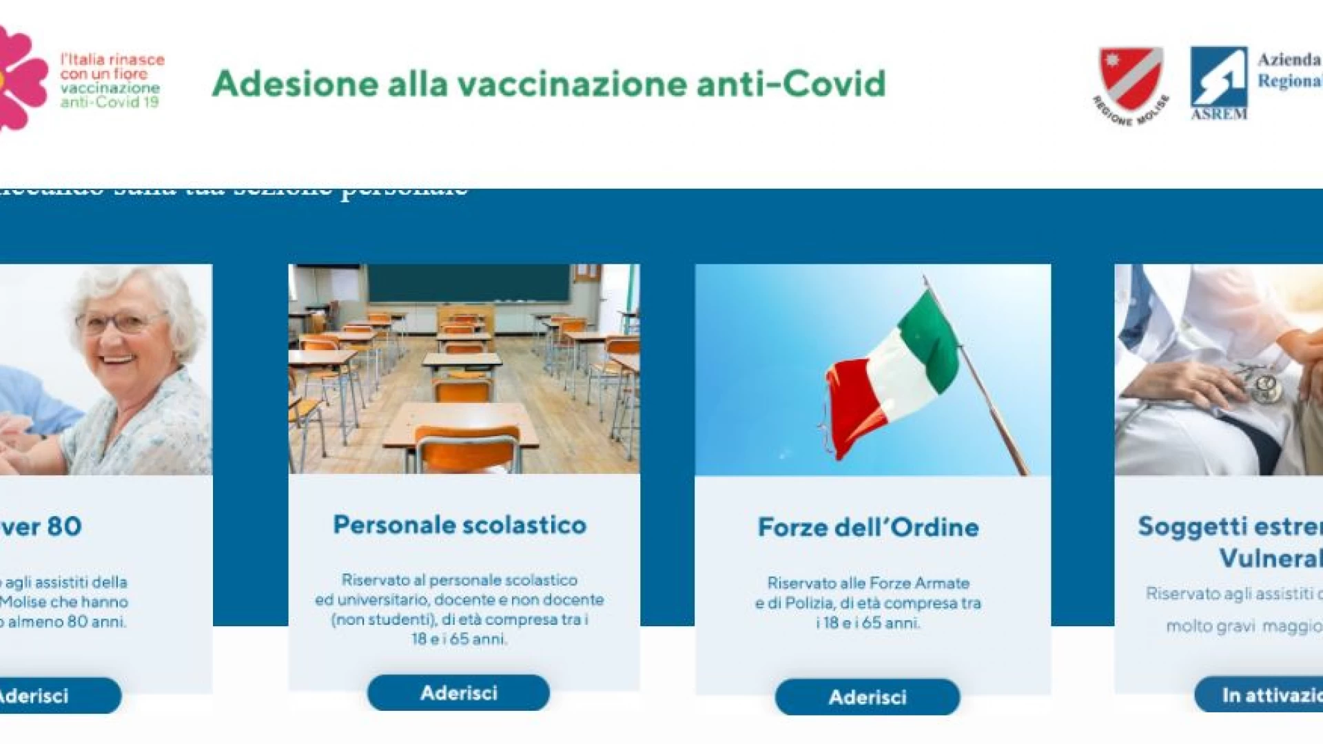 Vaccinazioni, sulla piattaforma regionale si potranno prenotare anche gli insegnanti over 65. La nota di Andrea Di Lucente