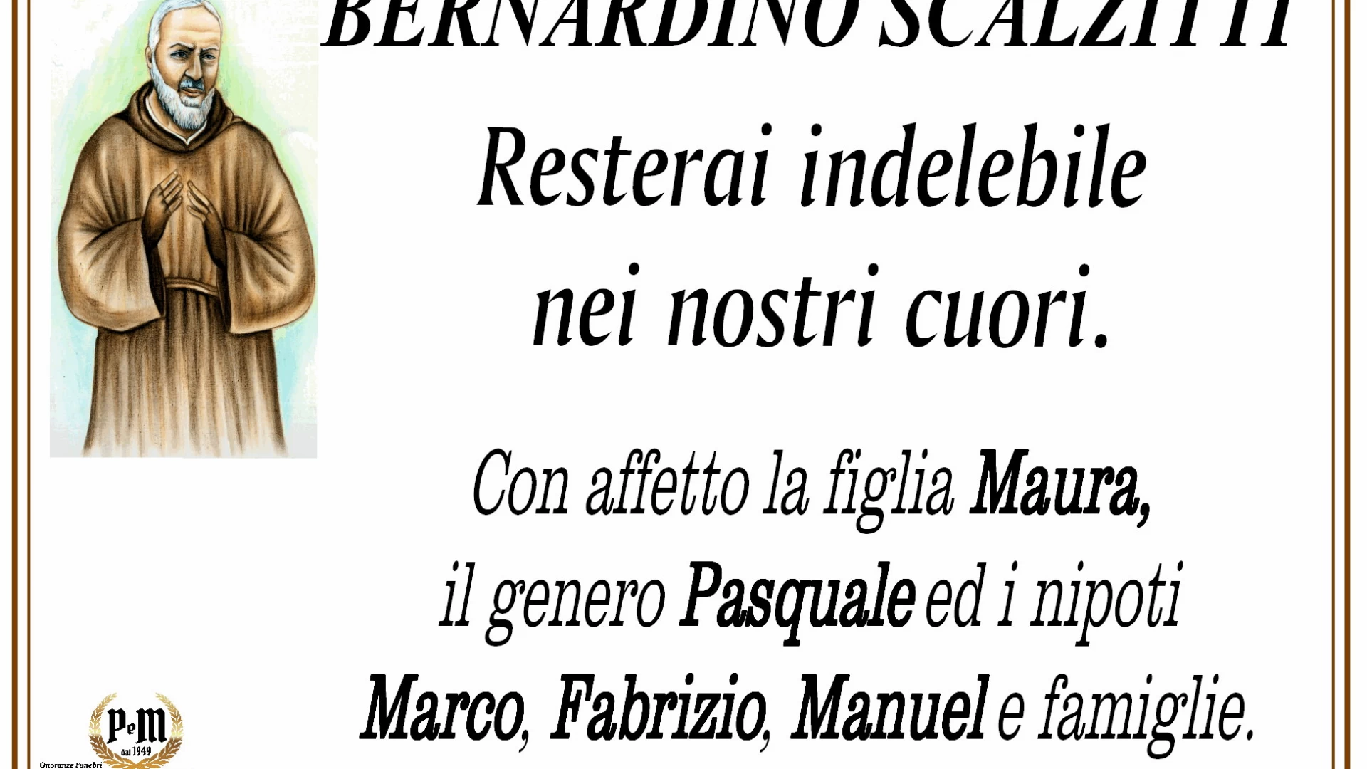 Bernardino Scalzitti non e’ più. Le condoglianze della nostra redazione.