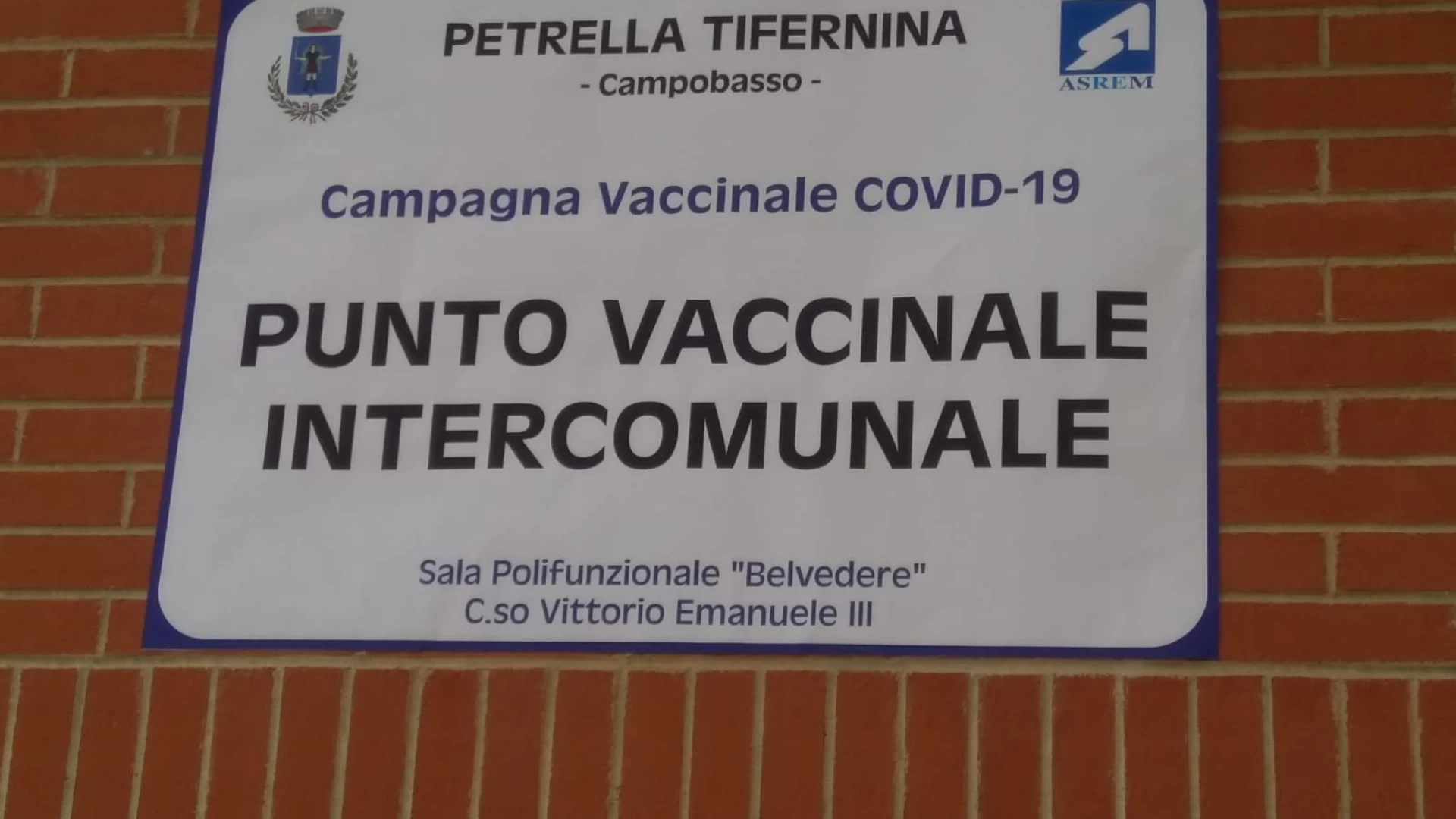 Petrella Tifernina: punto vaccinale intercomunale pronto a partire
