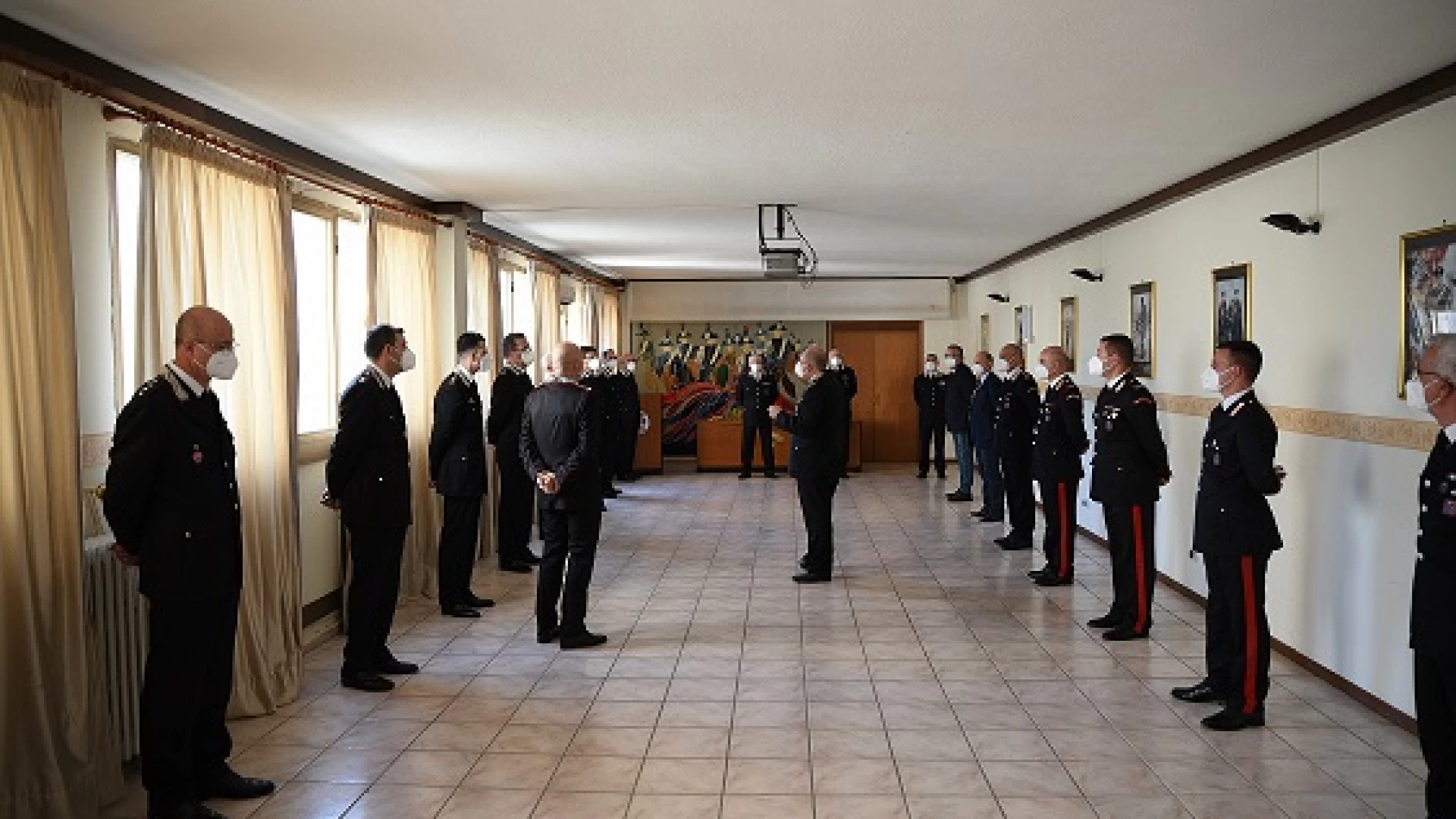Isernia: Saluto del Generale Carlo Cerrina al Comando Provinciale dei Carabinieri.