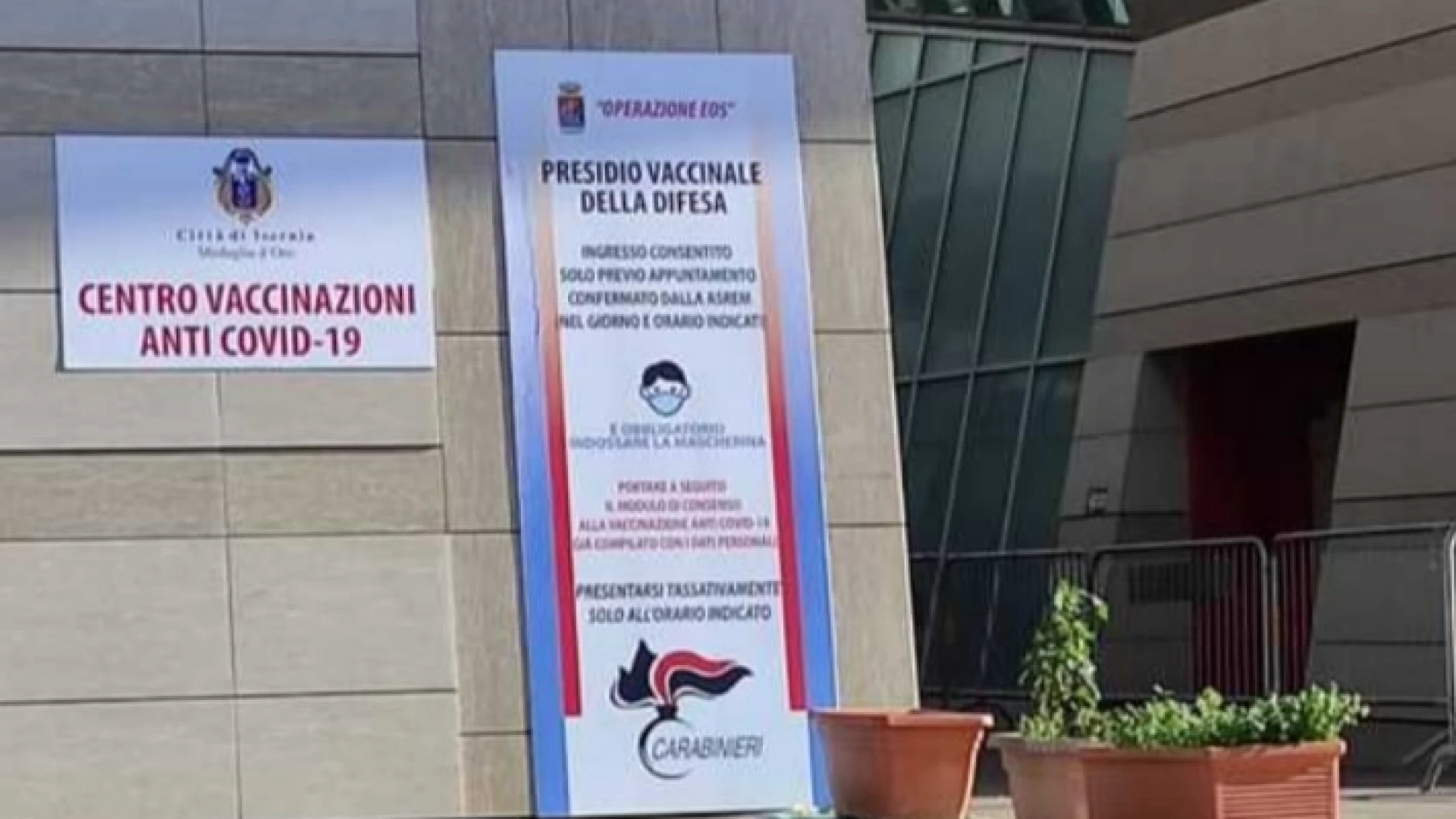 Isernia: resterà attivo il centro vaccinale dell’Auditorium. L’annuncio del sindaco Giacomo D’Apollonio.