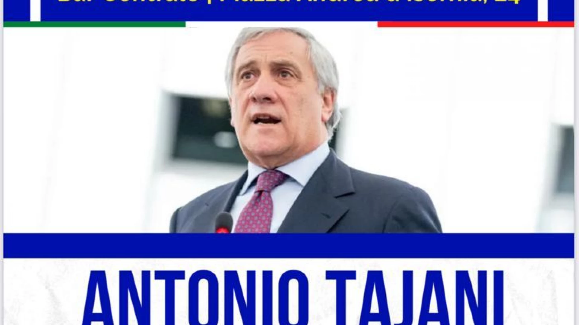 Comunali, Antonio Tajani alla presentazione delle liste di Forza Italia, Isernia Migliore ed Iris