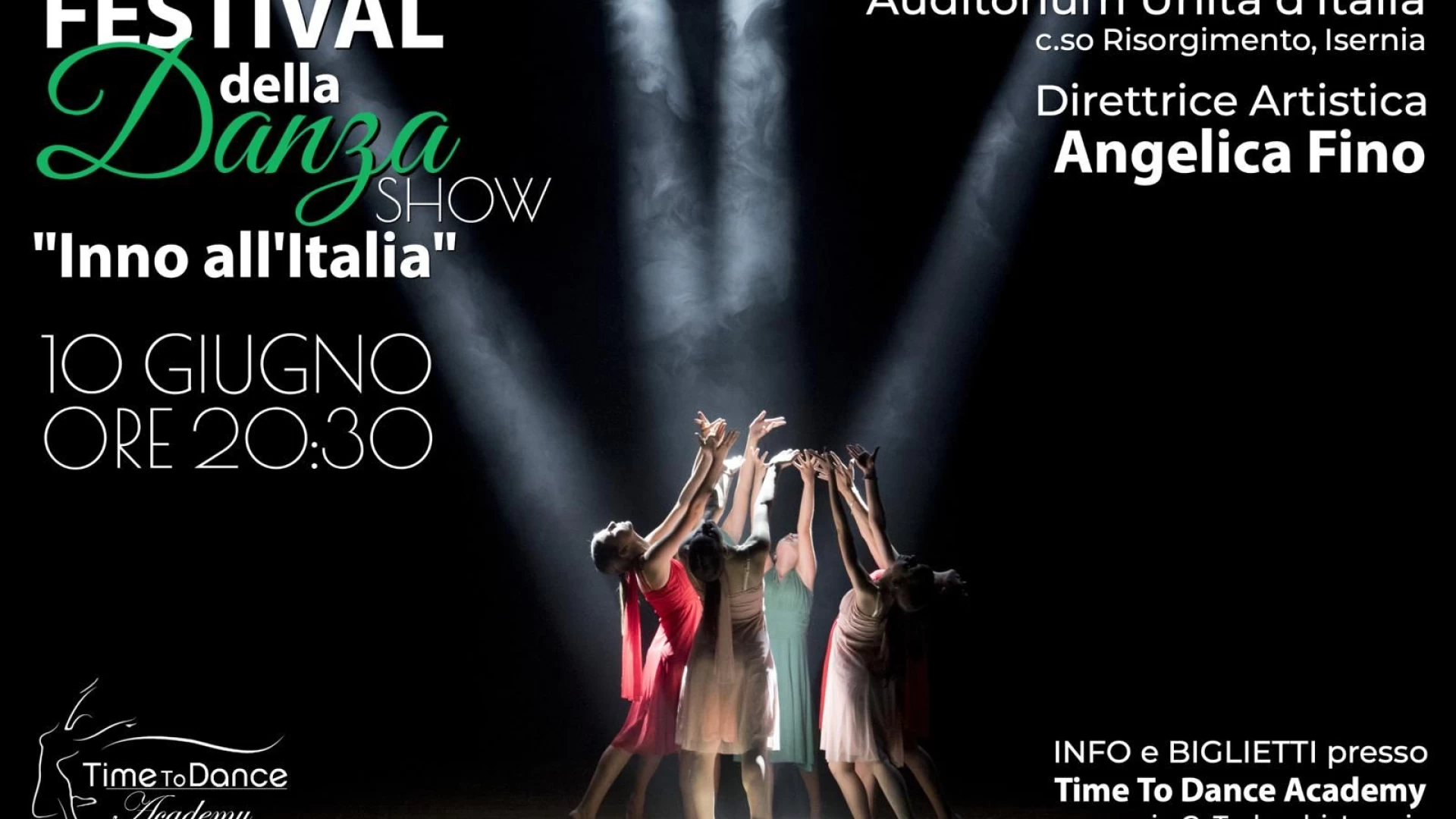 Isernia: sabato 10 giugno il Festival della danza all'auditorium Unità d'Italia.