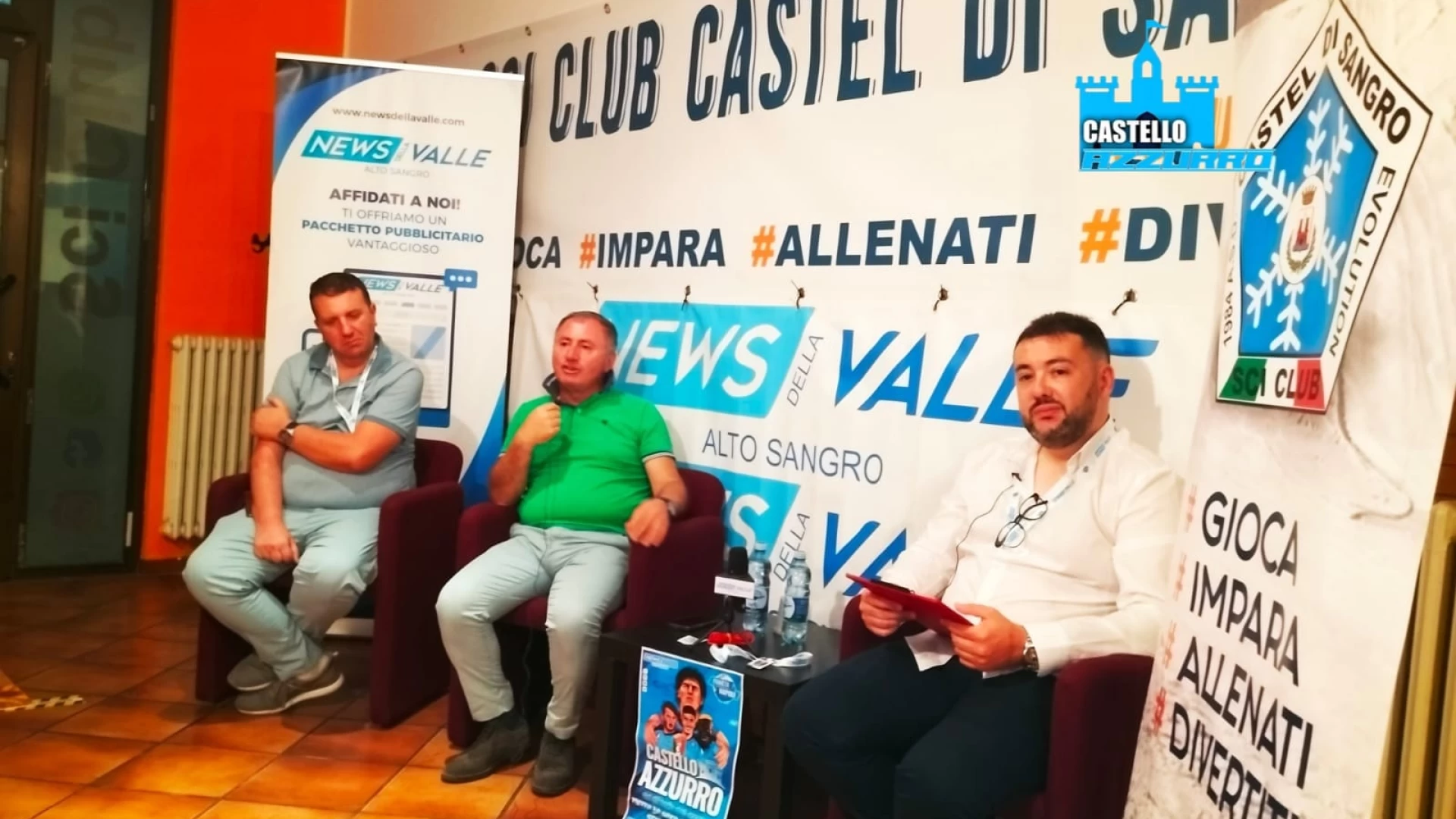 Castello Azzurro: rivedi la puntata zero del programma live da Castel Di Sangro. Ospite Angelo Caruso.