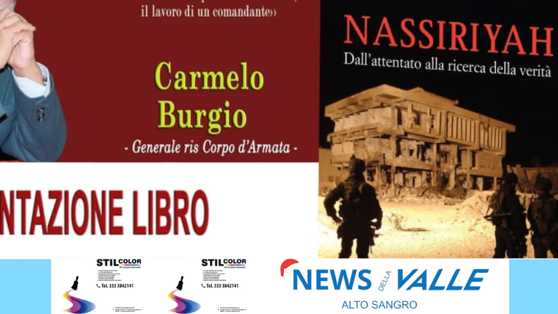 Venafro: in 14 dicembre Carmelo Burgio presenta il volume "Nassiriyah-dall'attentato all ricerca della verità".