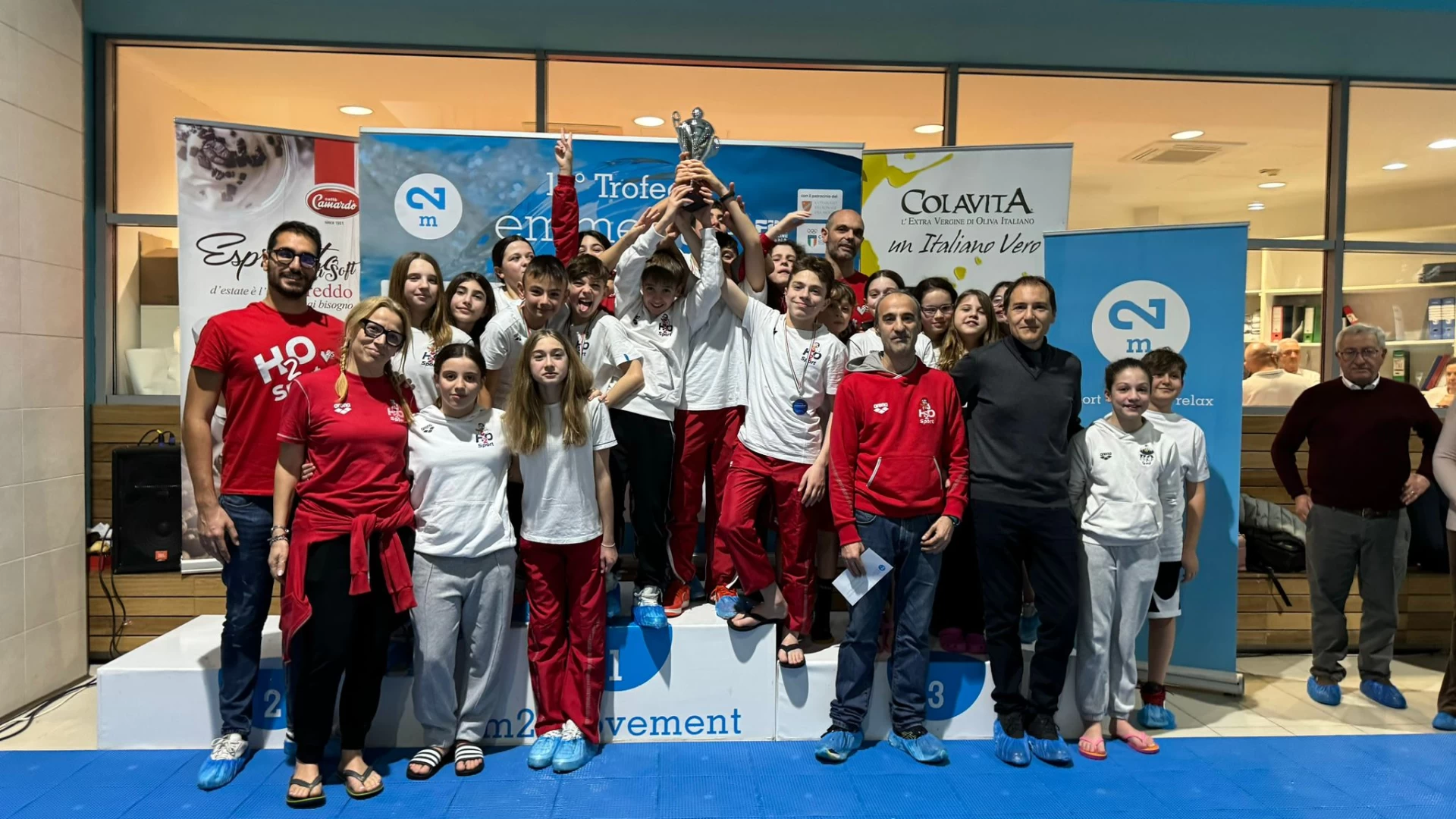 H2O Sport, un grande exploit nel Meeting Nazionale Emmedue, vinto il trofeo con gli Esordienti davanti all’Aniene.