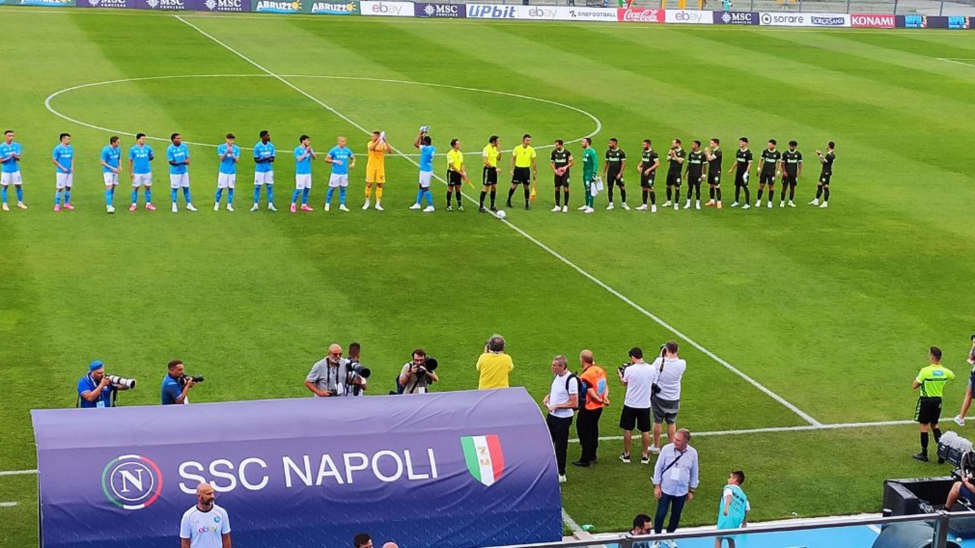 Ritiro estivo del Napoli a Castel DI Sangro, giovedi' la presentazione dell'evento sportivo a Palazzolo Petrucci in via Posillipo