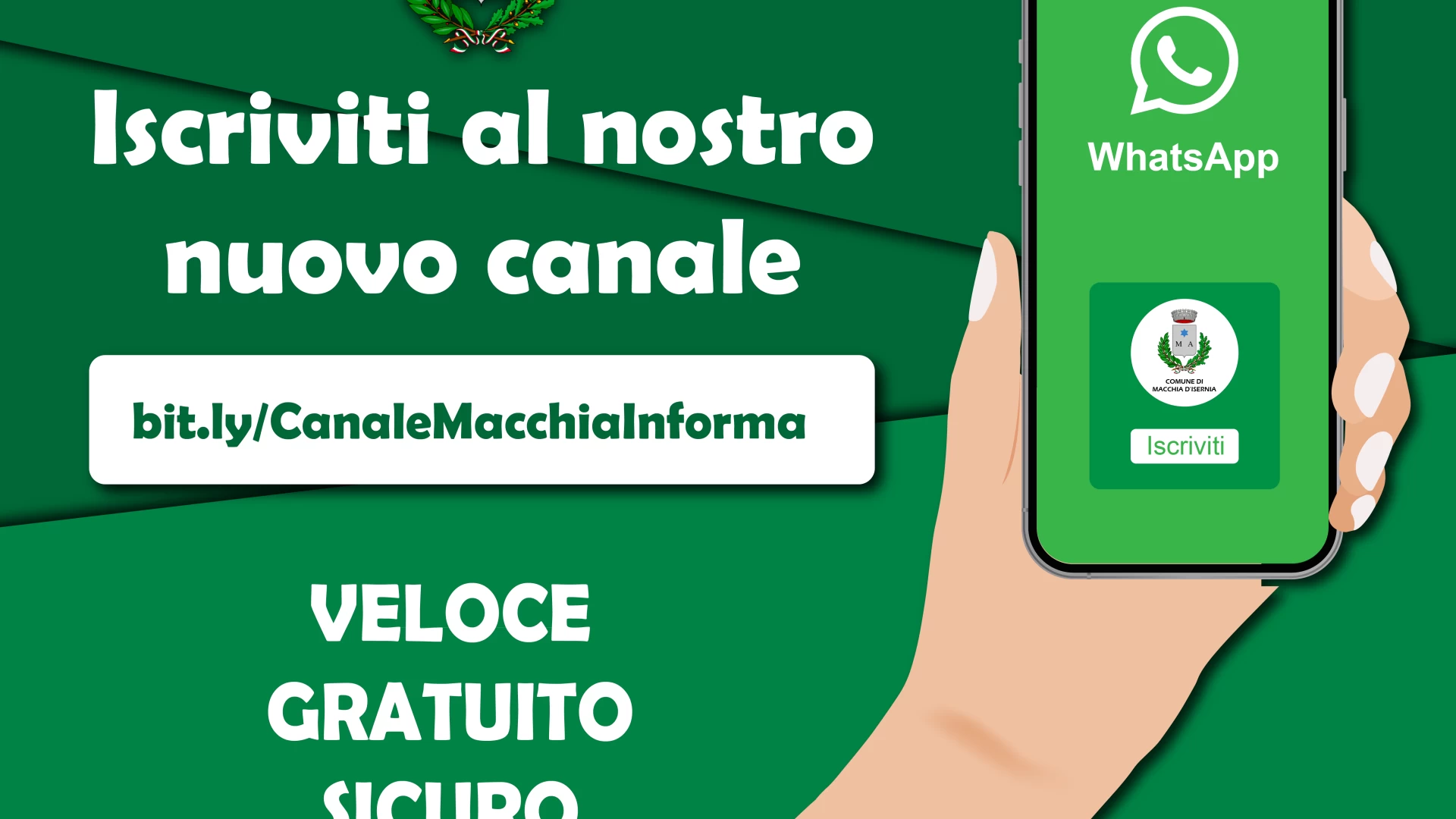 Macchia d'Isernia: il Comune attiva il nuovo canale informativo whatsapp.