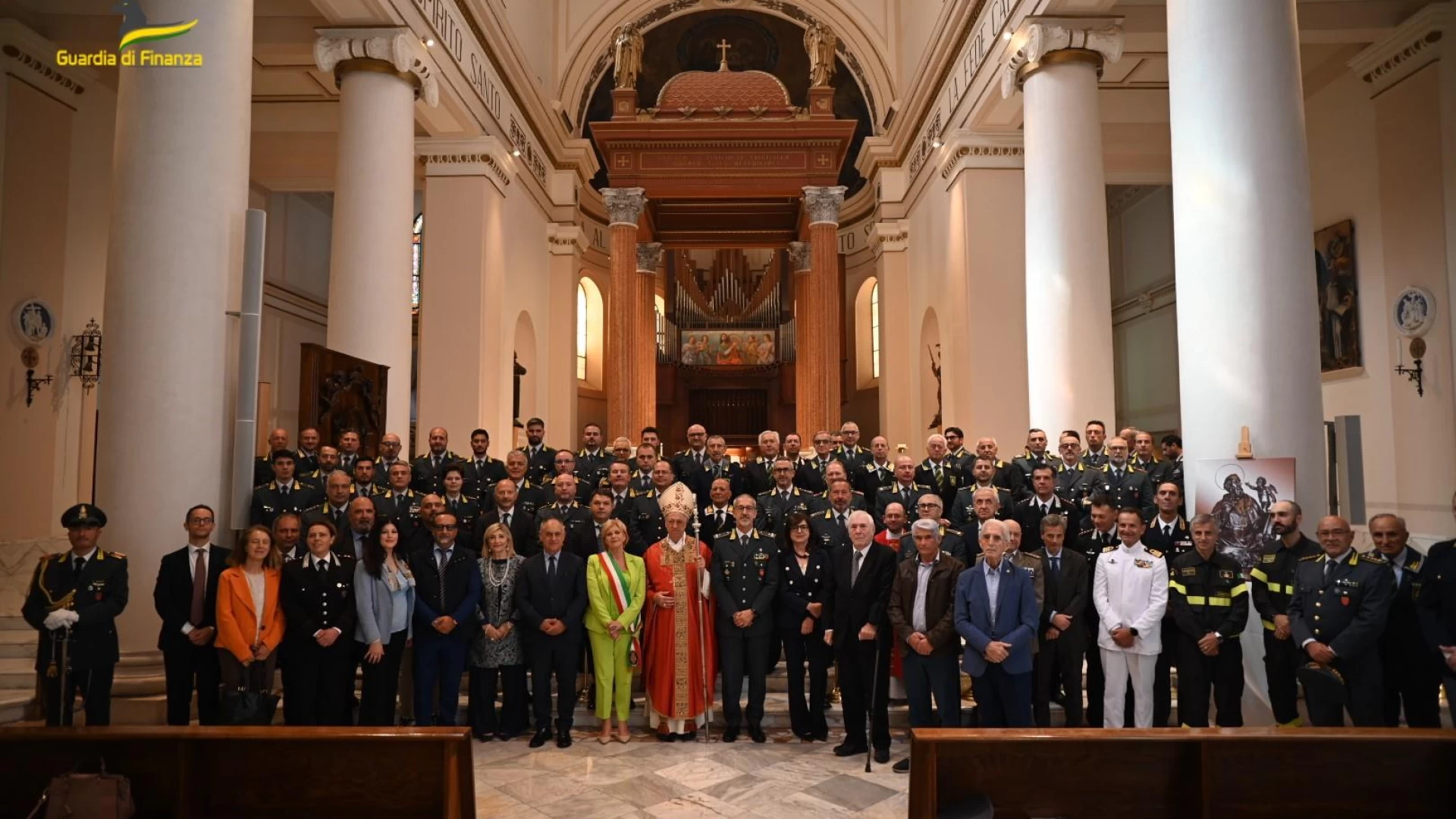 Campobasso: celebrata questa mattina la ricorrenza della Santissima Trinita'. Presente una cospicua delegazione della Guardia di Finanza.