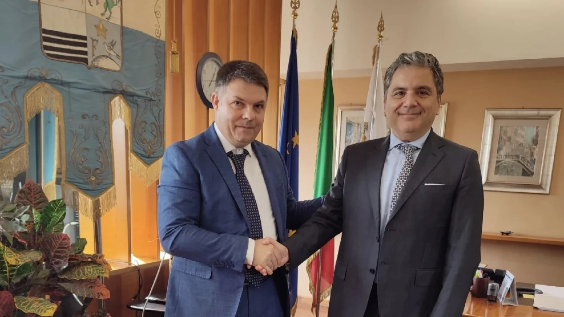 Il presidente della Provincia di Isernia, Daniele Saia, ha ricevuto questa mattina in via Berta la visita del nuovo Prefetto Giuseppe Montella