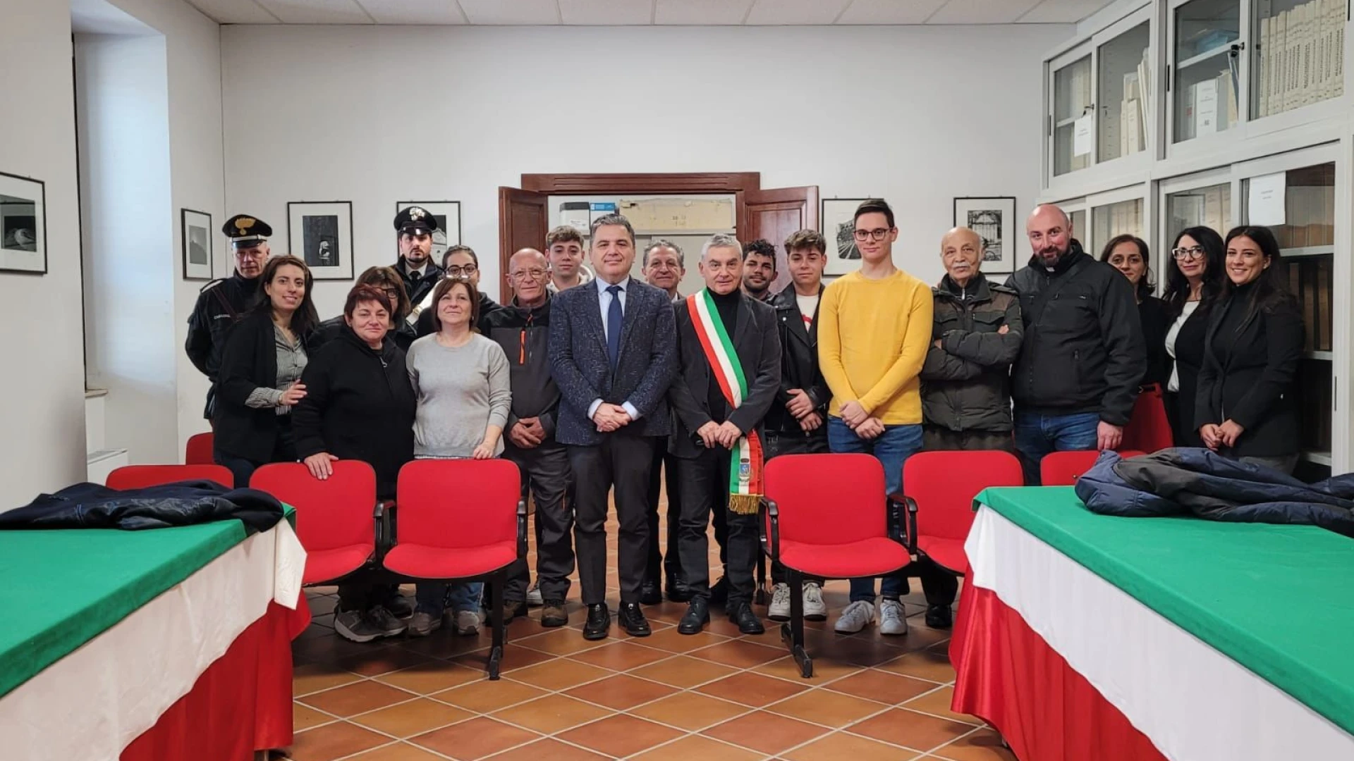 Macchiagodena: il Prefetto di Isernia Montella in visita presso il palazzo comunale.