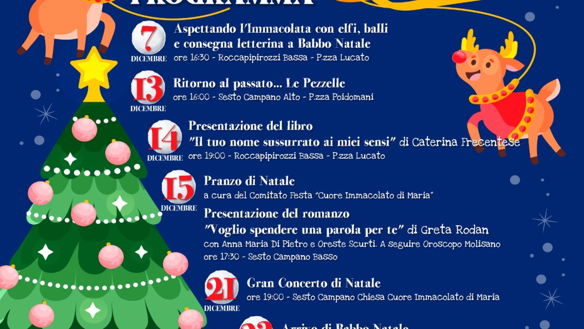 Natale a Sesto Campano: un cartellone di eventi per tutti