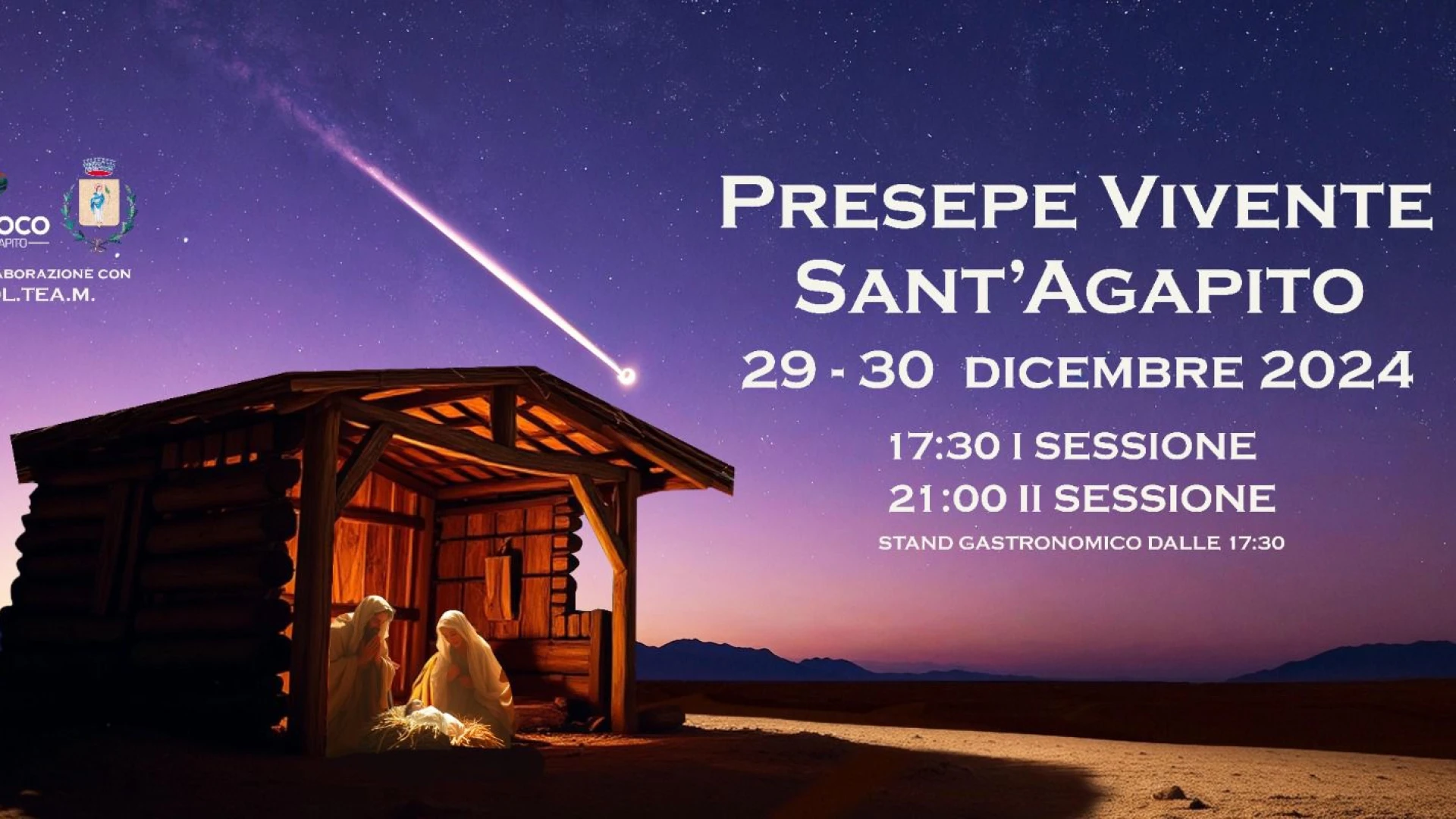 Sant’Agapito: la Magia del Natale nel presepe Vivente. Oggi il secondo atto.