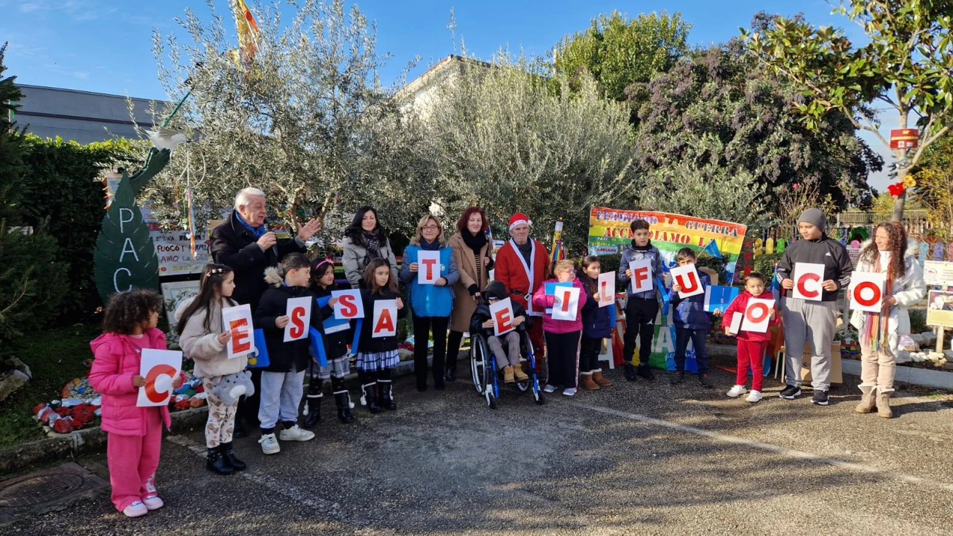 Caserta-  Natale ed Epifania di Pace, Giornata speciale con l'UNICEF all'Albero della Pace di Alife per il "Dono Sospeso".