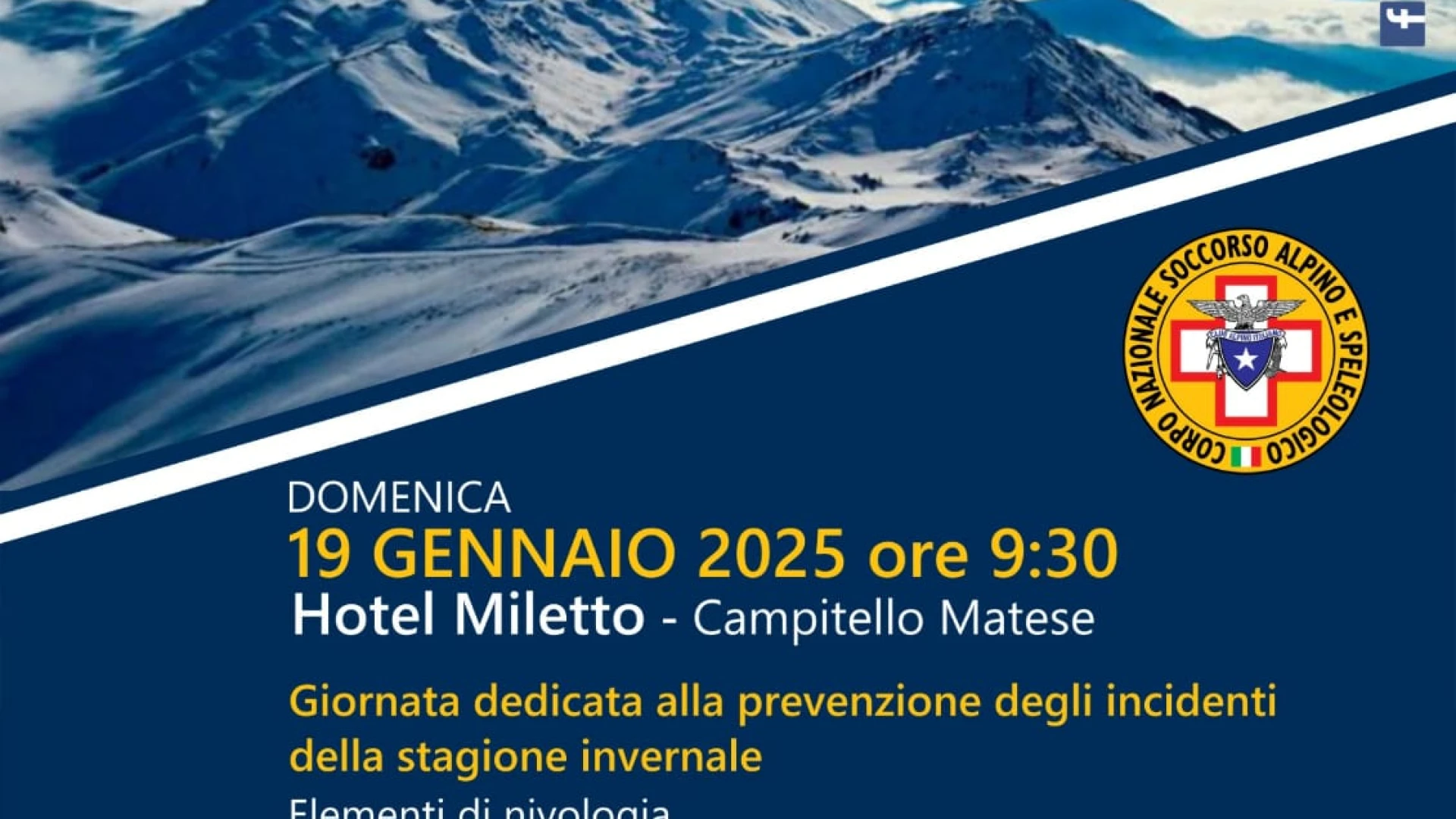 Sicuri in Montagna d'inverno, domenica 19 gennaio l'edizione 2025 dell'evento.