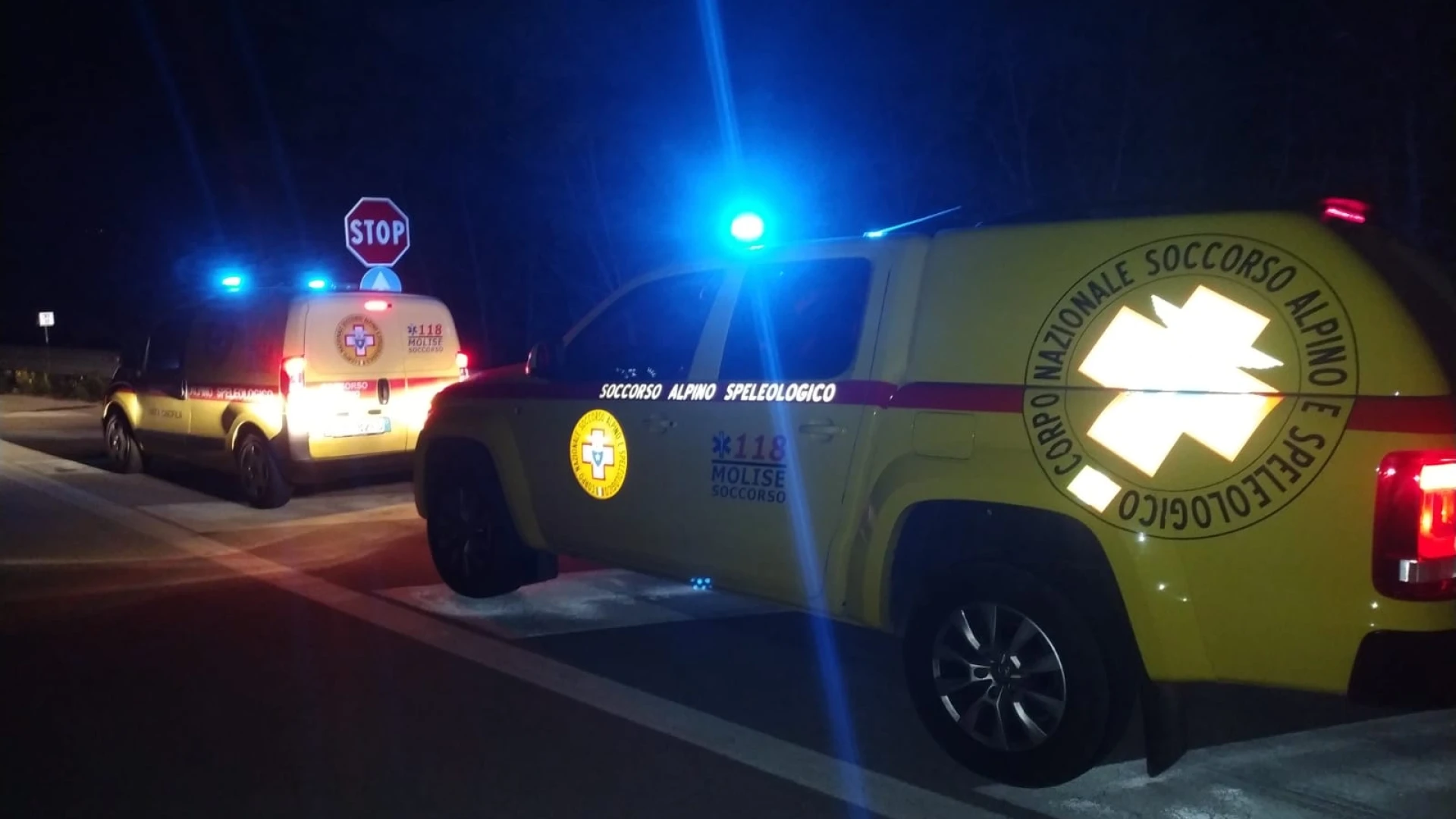 Uomo ferito in località Monte Orso, intervento del Soccorso Alpino del Molise. Operazioni concluse nella notte.