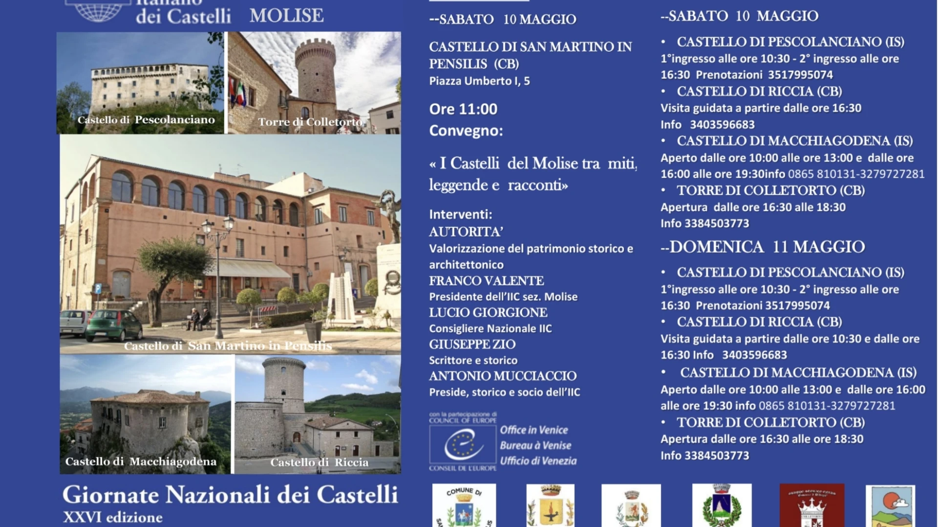 L’Istituto Italiano dei Castelli ha annunciato le date della XXVI edizione delle Giornate Nazionali dei Castelli che si svolgeranno in tutta Italia sabato 10 e domenica 11 maggio 2025.