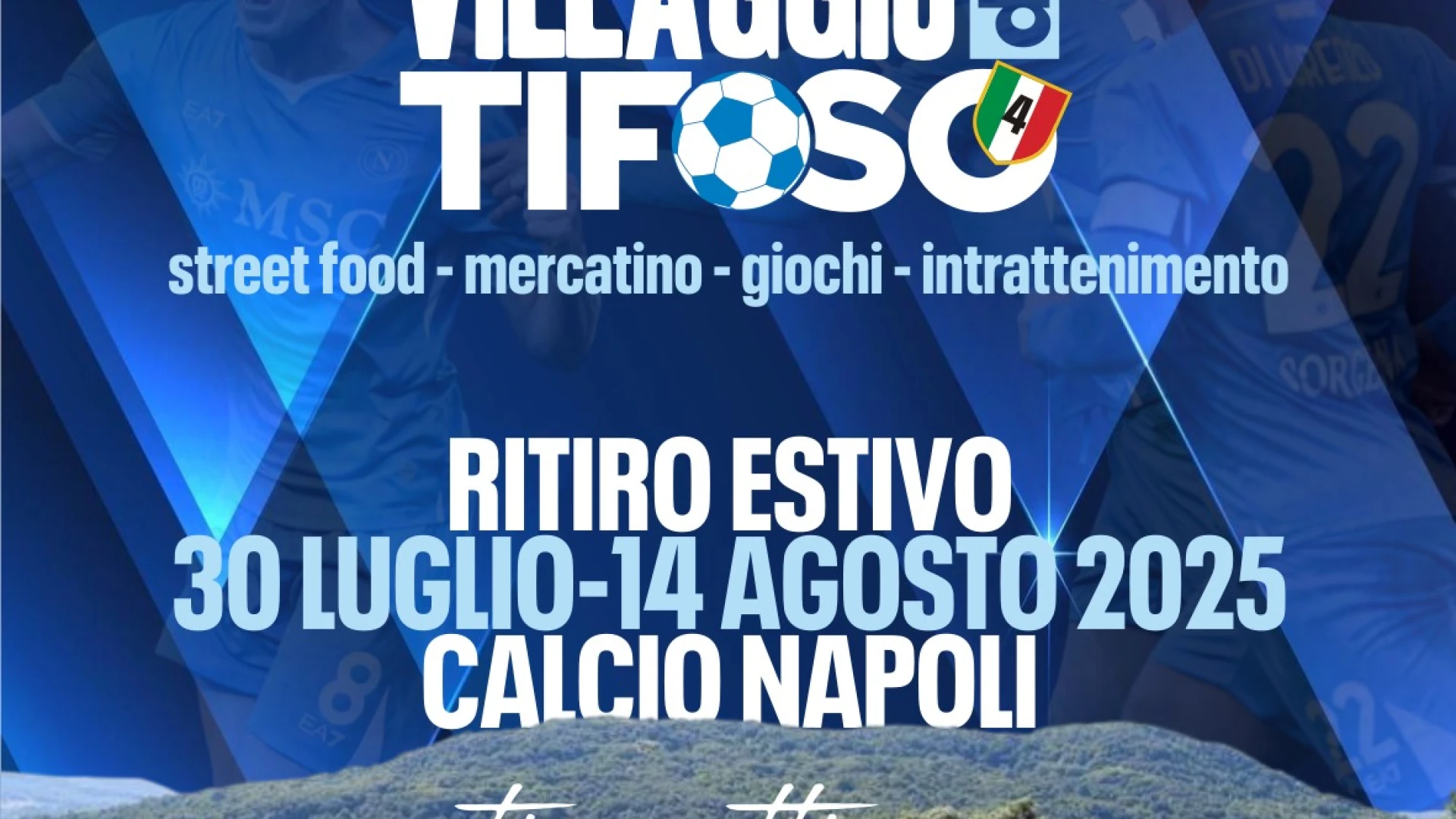 Castel Di Sangro: il ritiro del Napoli si arricchisce con il Villaggio del Tifoso curato da Momenti Gommosi eventi.