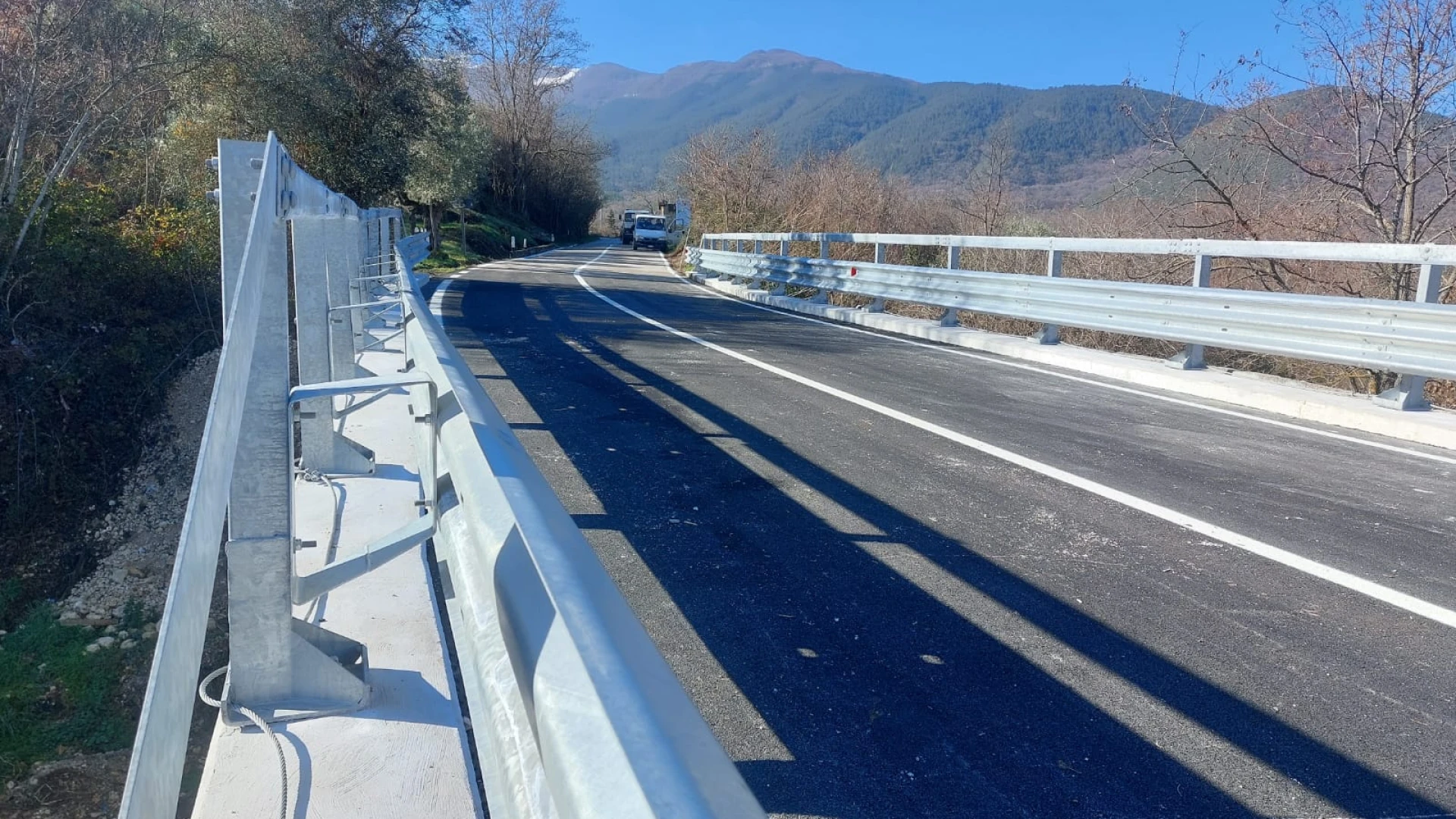 Provincia dell'Aquila: riapre il ponte sulla strada provinciale 14 a Introdacqua.
