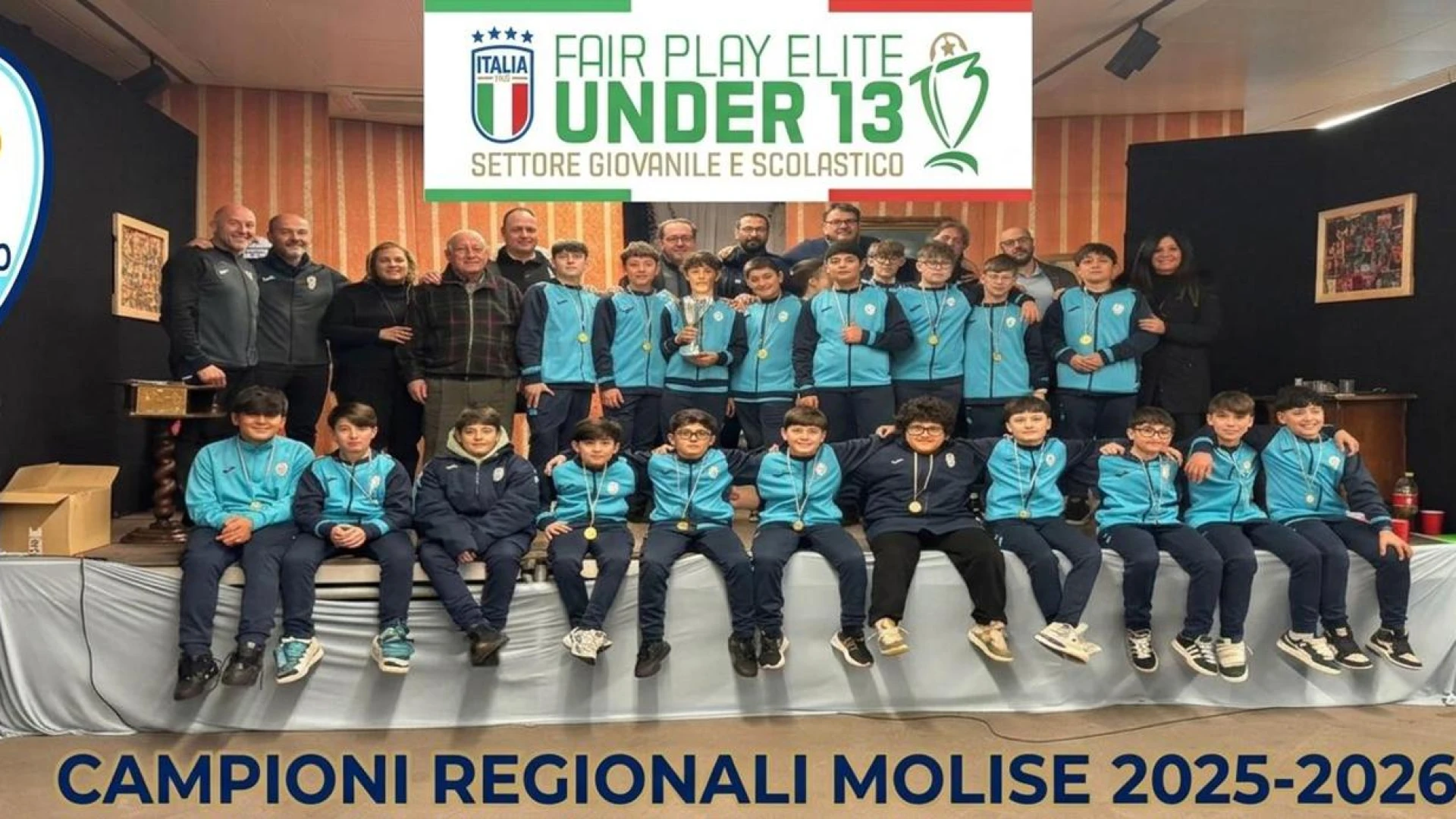 Calcio giovanile: l'Under 13 della San Leucio conquista il titolo di campione regionale under 13 "Il Fair Play trionfa sempre".