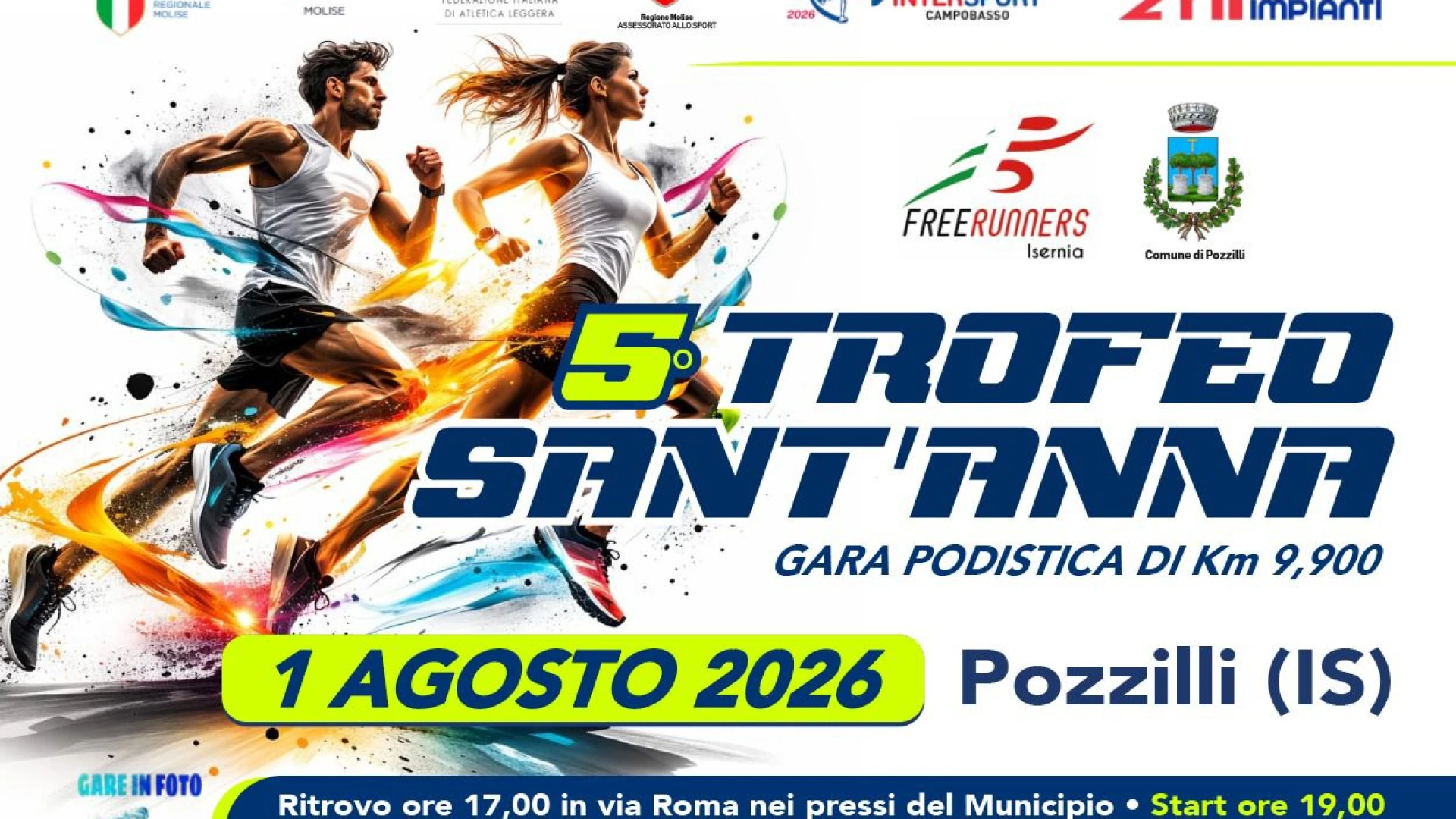 Pozzilli si prepara alla grande festa dello sport: il 1° agosto torna il “5° Trofeo Sant’Anna”
