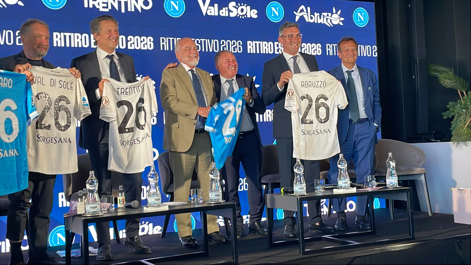 Castel Di Sangro: il Napoli in ritiro in città dal 30 luglio al 13 agosto. Presentato il ritiro del centenario.
