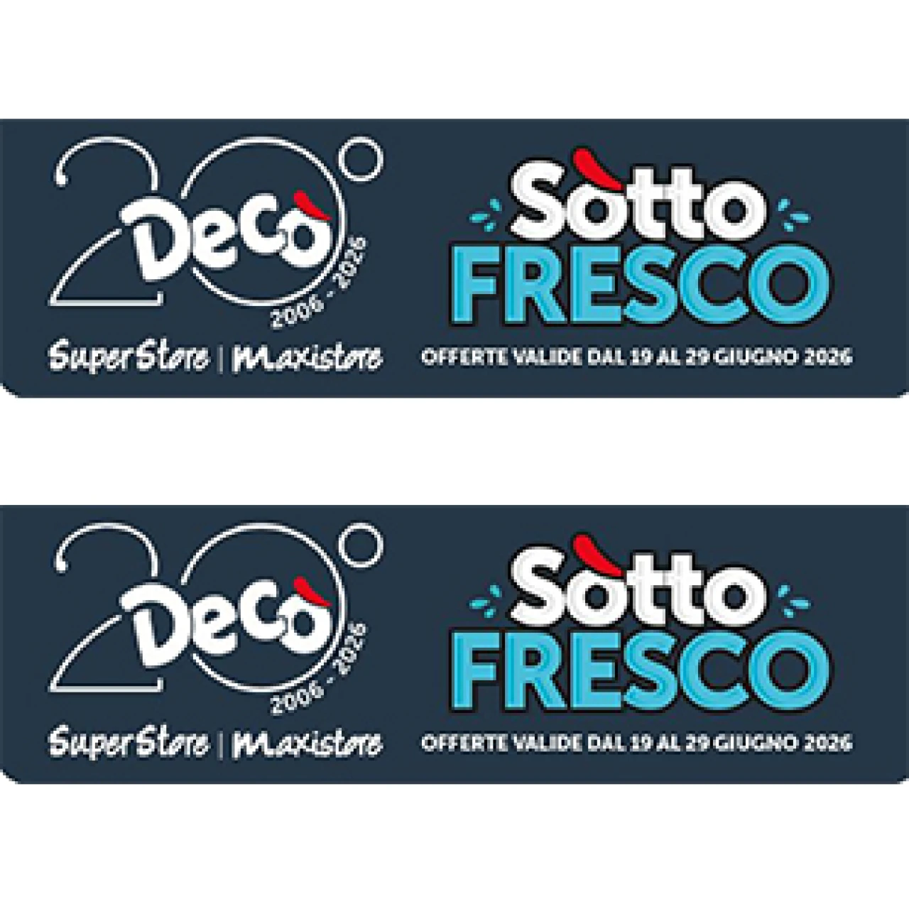 Banner Deco'  maxistore fino al 29 giugno