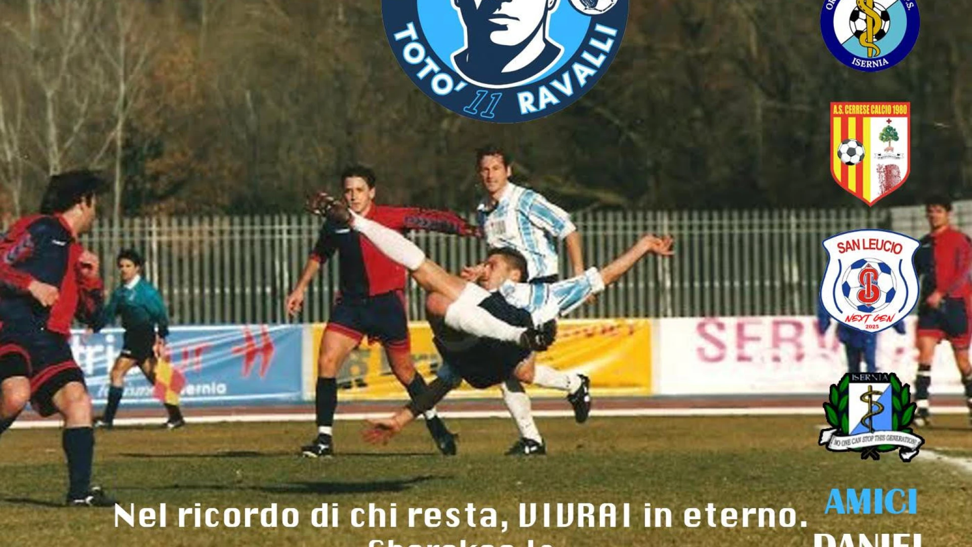 Isernia si stringe nel ricordo di Totò Ravalli: domani l’annuale edizione del Memorial tra sport, memoria e solidarietà