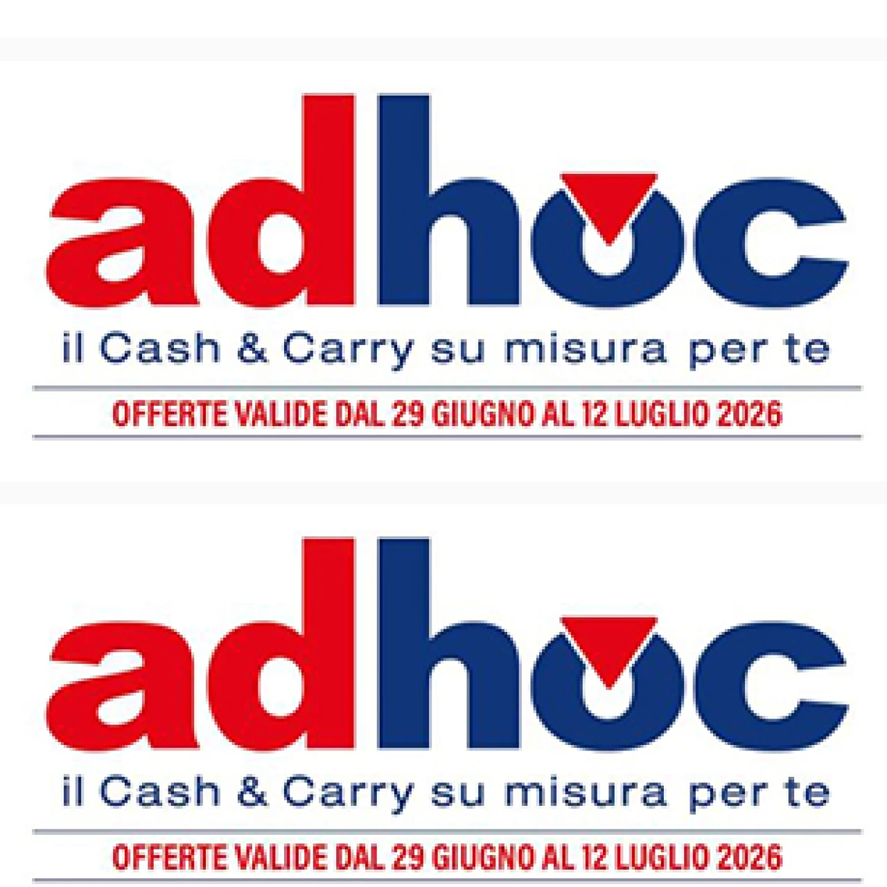 Banner Ad HOC offerte 29 giungo 12 luglio 2026