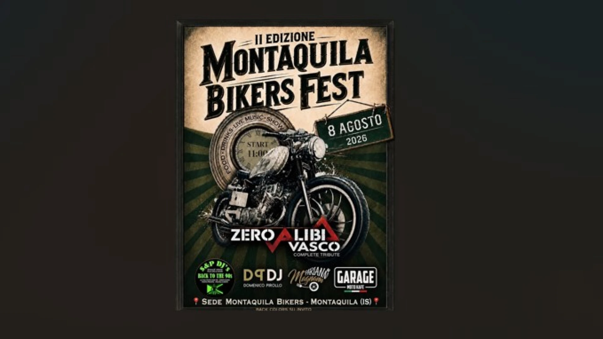 Montaquila: sabato 8 agosto la seconda edizione del “Montaquila Bikers Fest”.