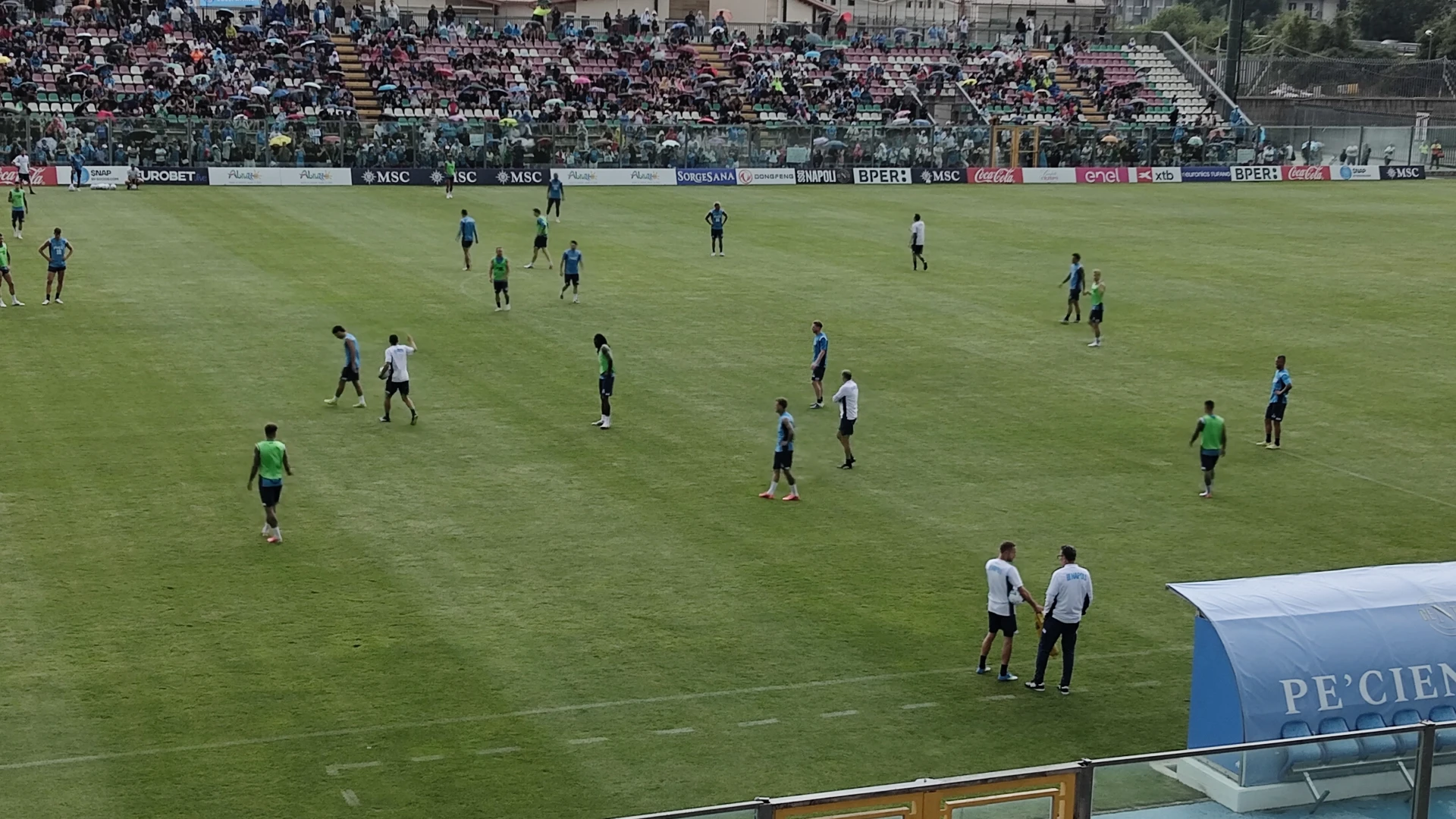 Napoli day 8 allo stadio Patini. Il report dell'allenamento pomeridiano.