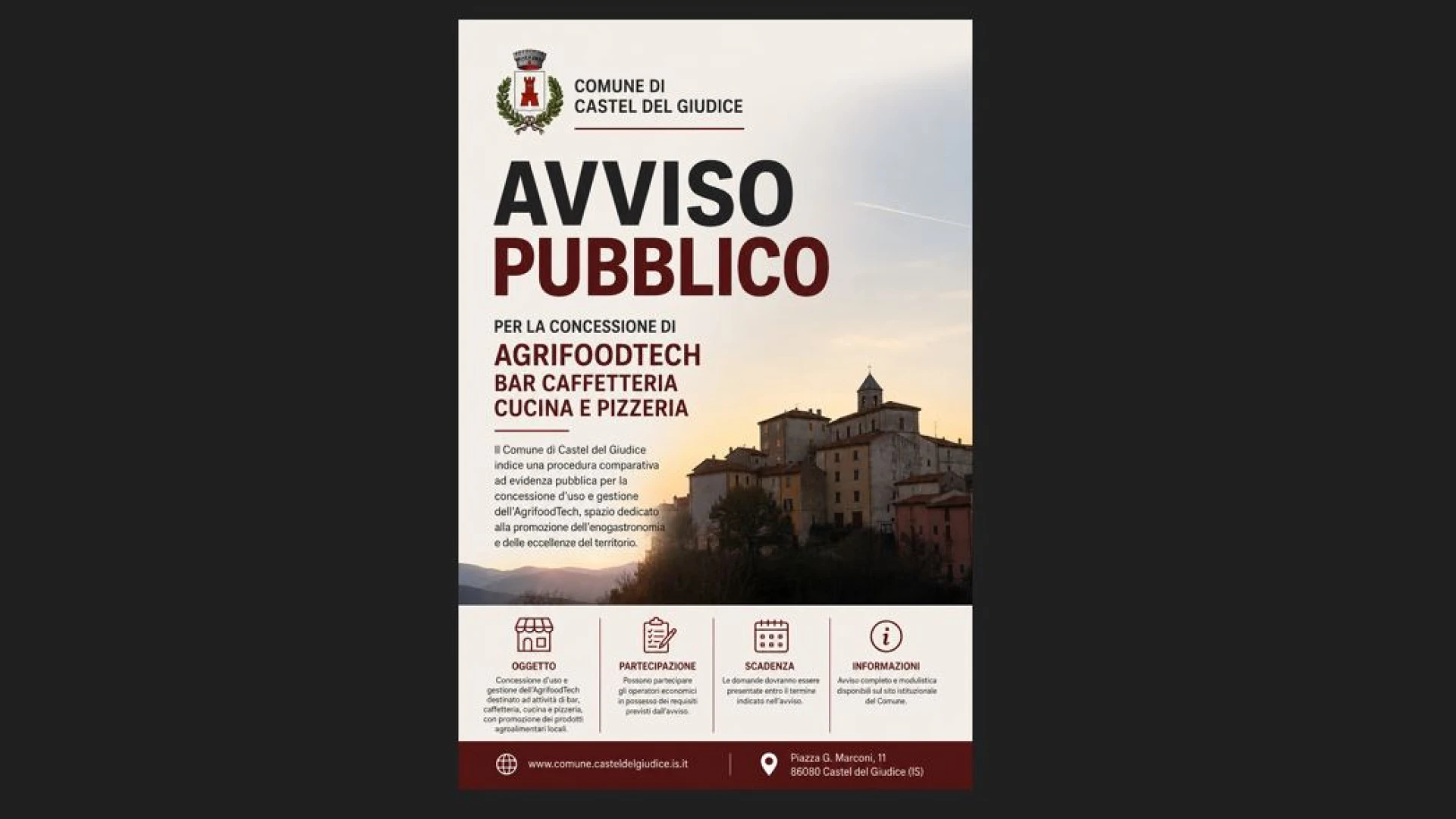 Castel del Giudice apre le porte dell’Agrifoodtech e cerca chi vuole dargli vita