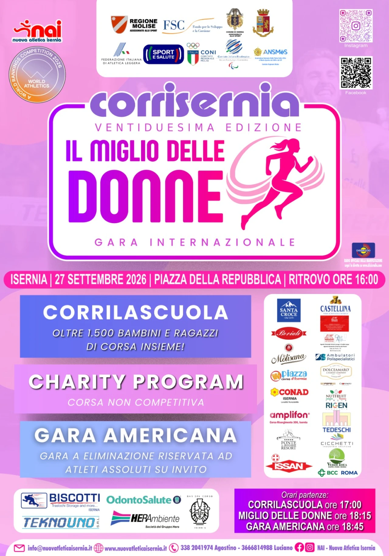 Banner Locandina Corrisernia edizione 2026