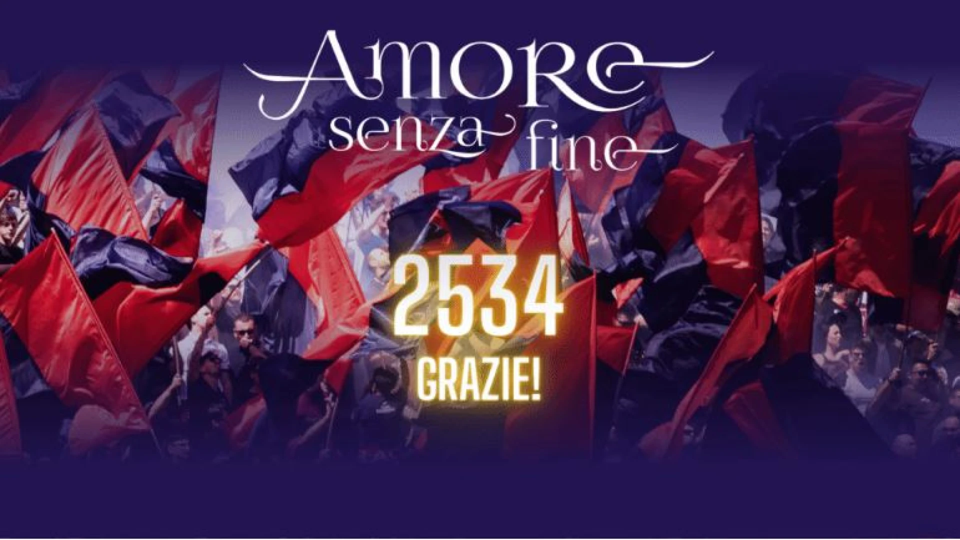 Campobasso F.C., si chiude con 2.534 abbonamenti la campagna “Amore senza fine”.