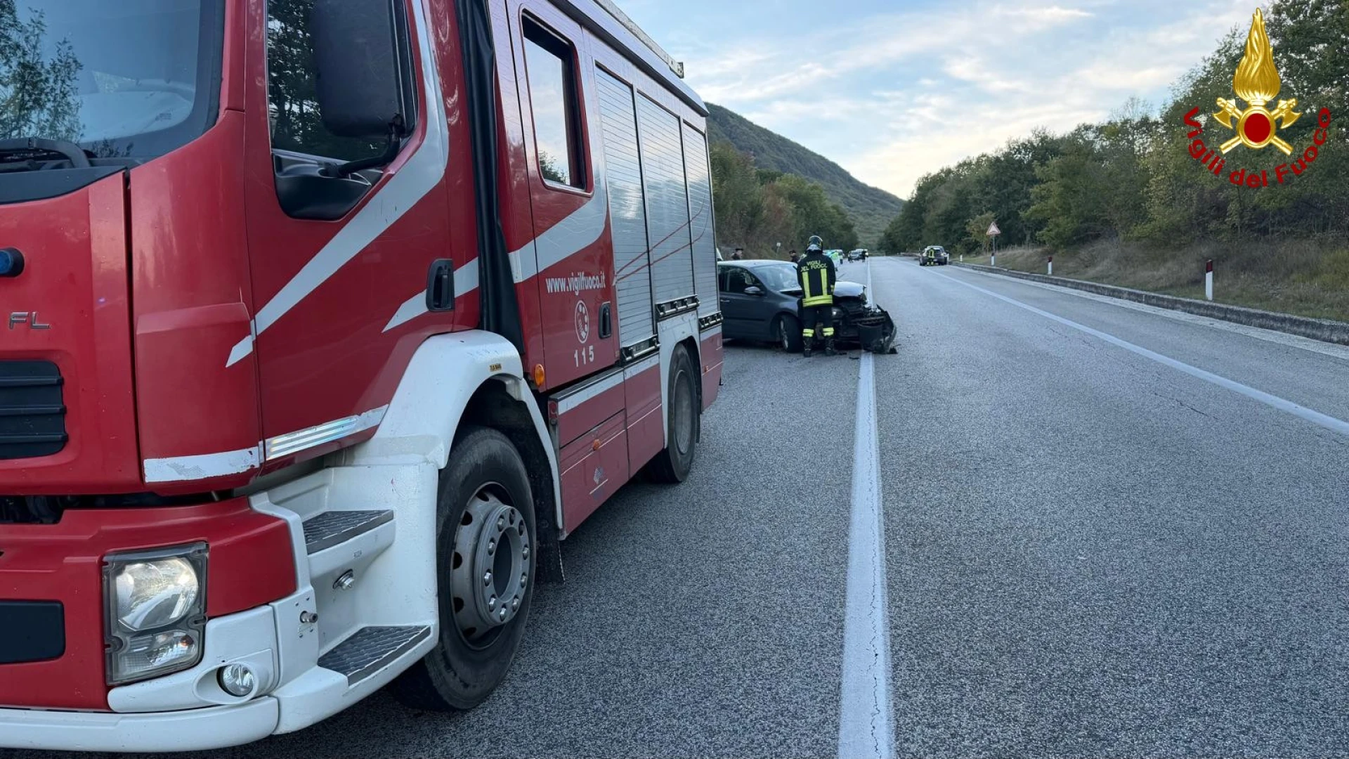 Castelpetroso: incidente sulla statale 17, coinvolte due autovetture. Tre i feriti.