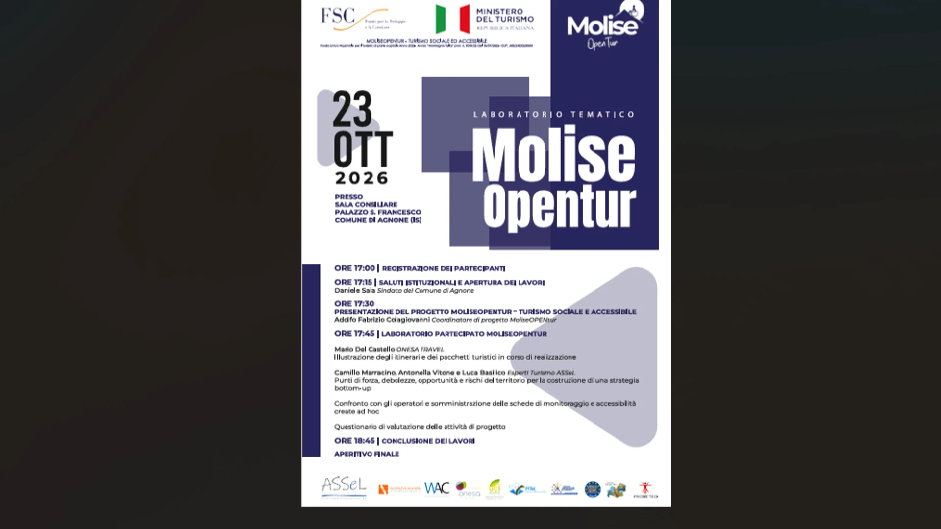Turismo esperienziale, il Molise rilancia: il 14 e 15 novembre la seconda Borsa regionale
